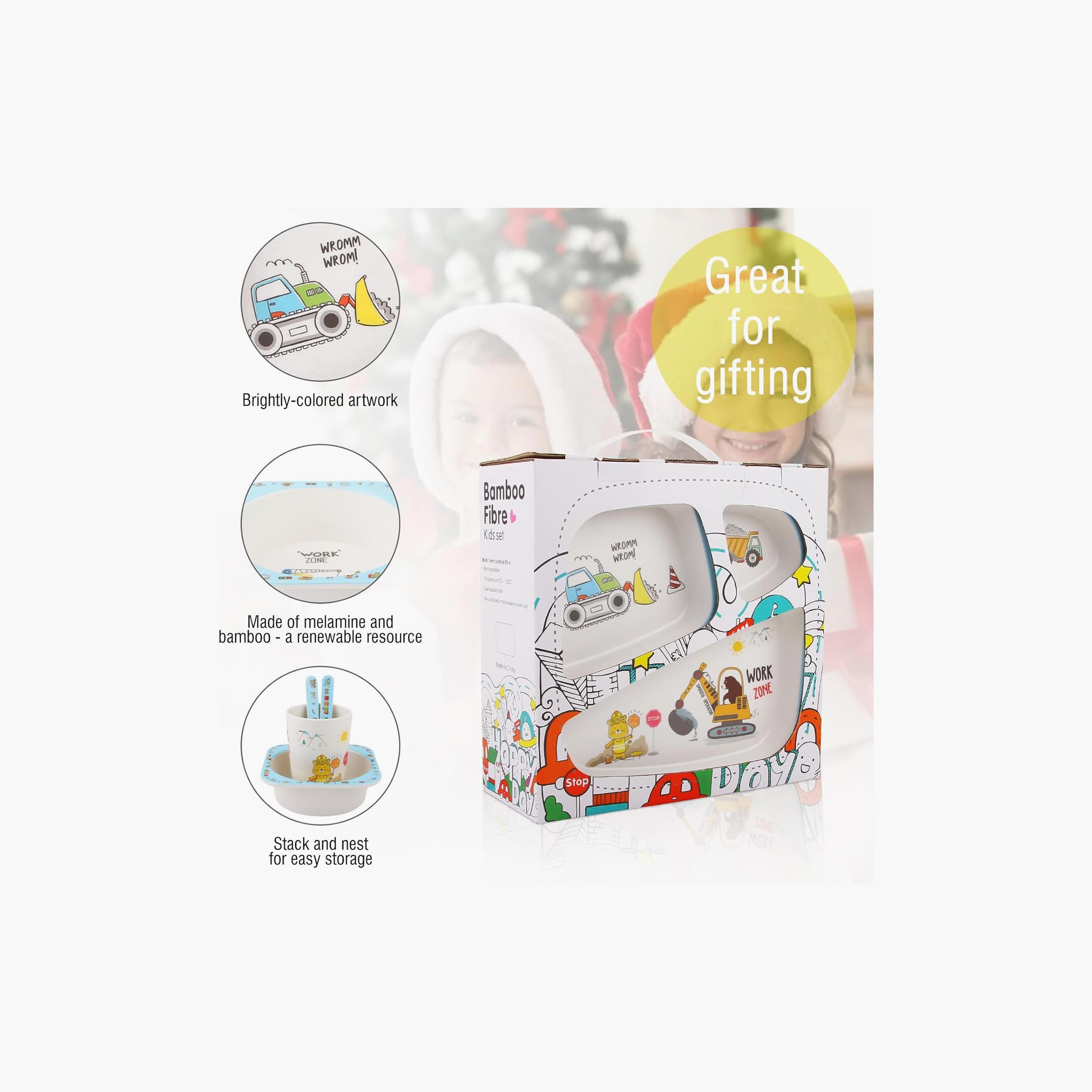 مجموعة أدوات مائدة من الخيزران 5 قطع - إنشاءات من فاكتوري برايس-baby-feeding-mealtimeessentials-image-6