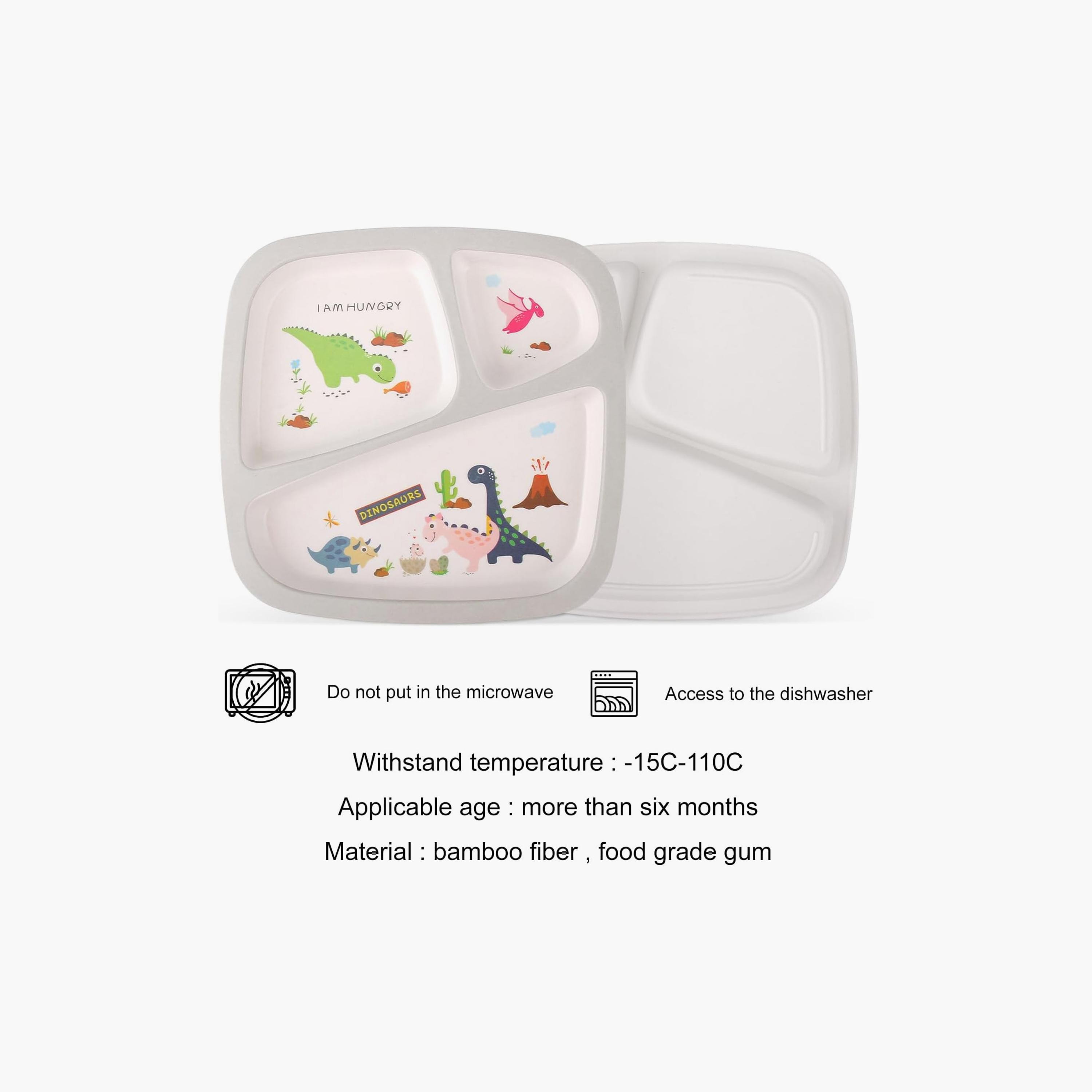 مجموعة أدوات مائدة من الخيزران 5 قطع - ديناصور من فاكتوري برايس-baby-feeding-mealtimeessentials-image-2