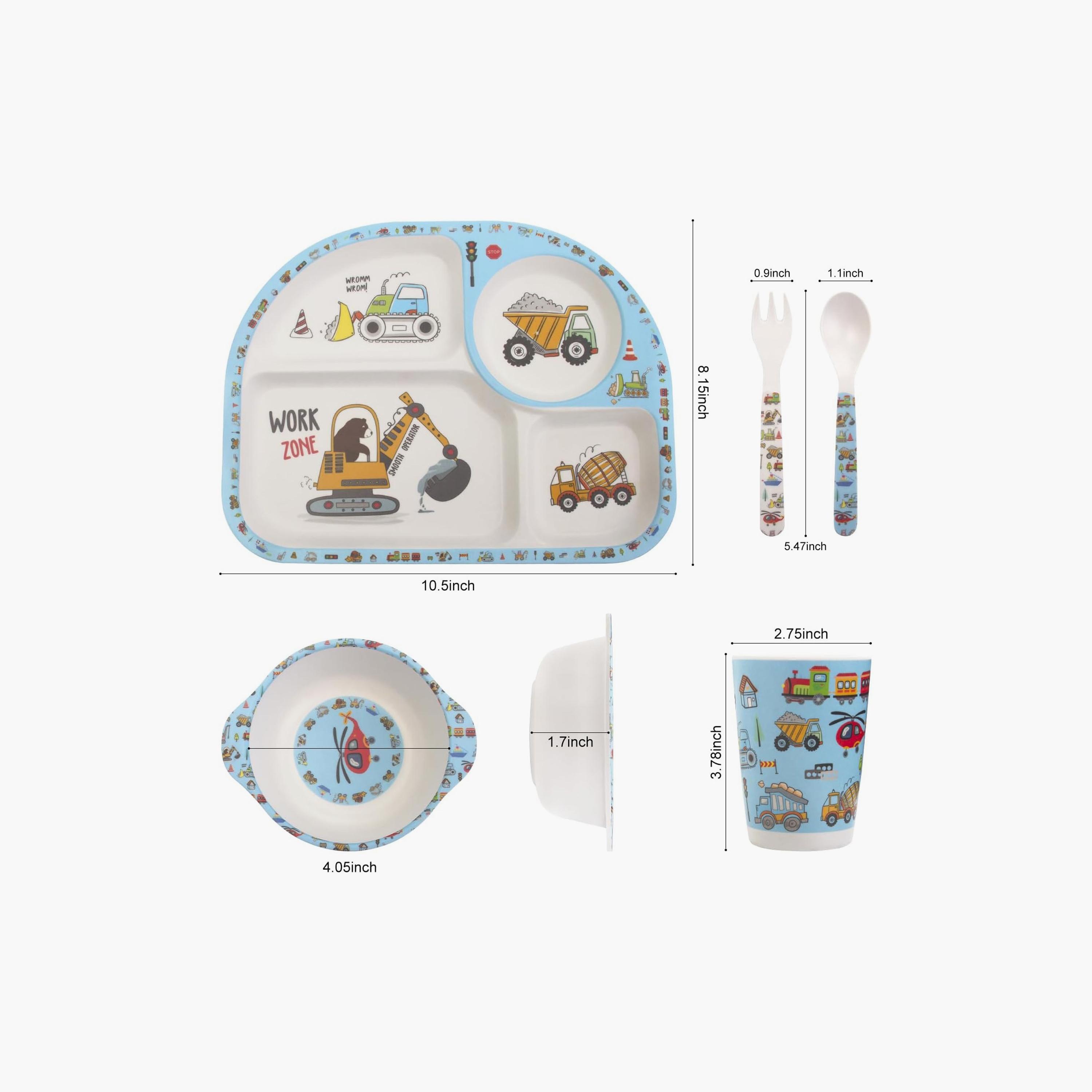 مجموعة أدوات مائدة من الخيزران 5 قطع - منطقة عمل من فاكتوري برايس-baby-feeding-mealtimeessentials-image-6