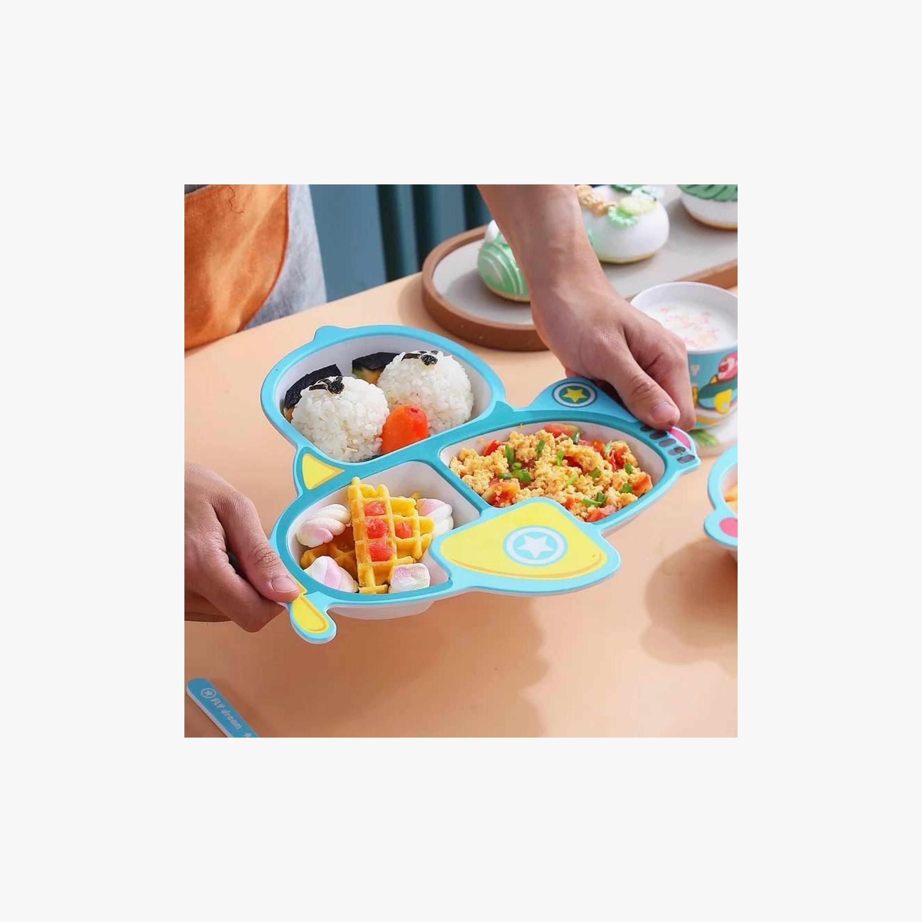 Factory Price 5-Piece Bamboo Tableware Set - Monkey Pilot-baby-feeding-mealtimeessentials-image-5