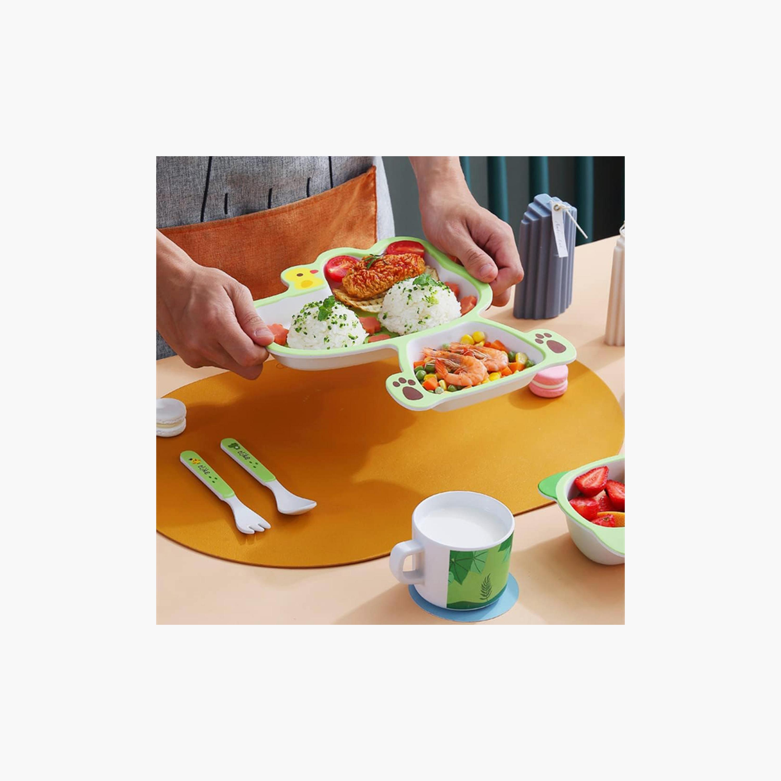 Factory Price 5-Piece Bamboo Tableware Set - Cute Croc-baby-feeding-mealtimeessentials-image-5