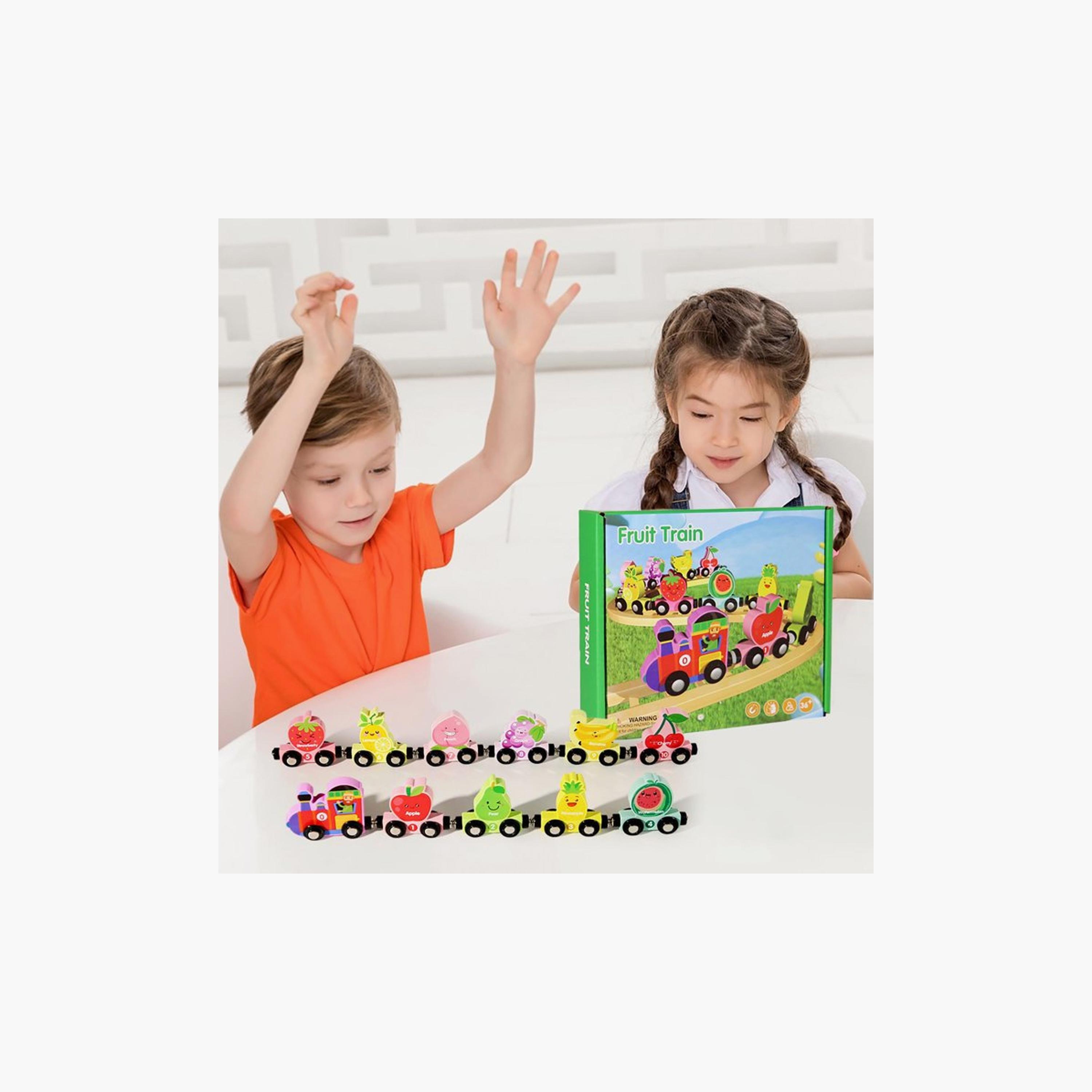 Factory Price Magnetic Wooden Fruit Montessori Train Set-toys-playvehicles-vehicleplaysets-image-2