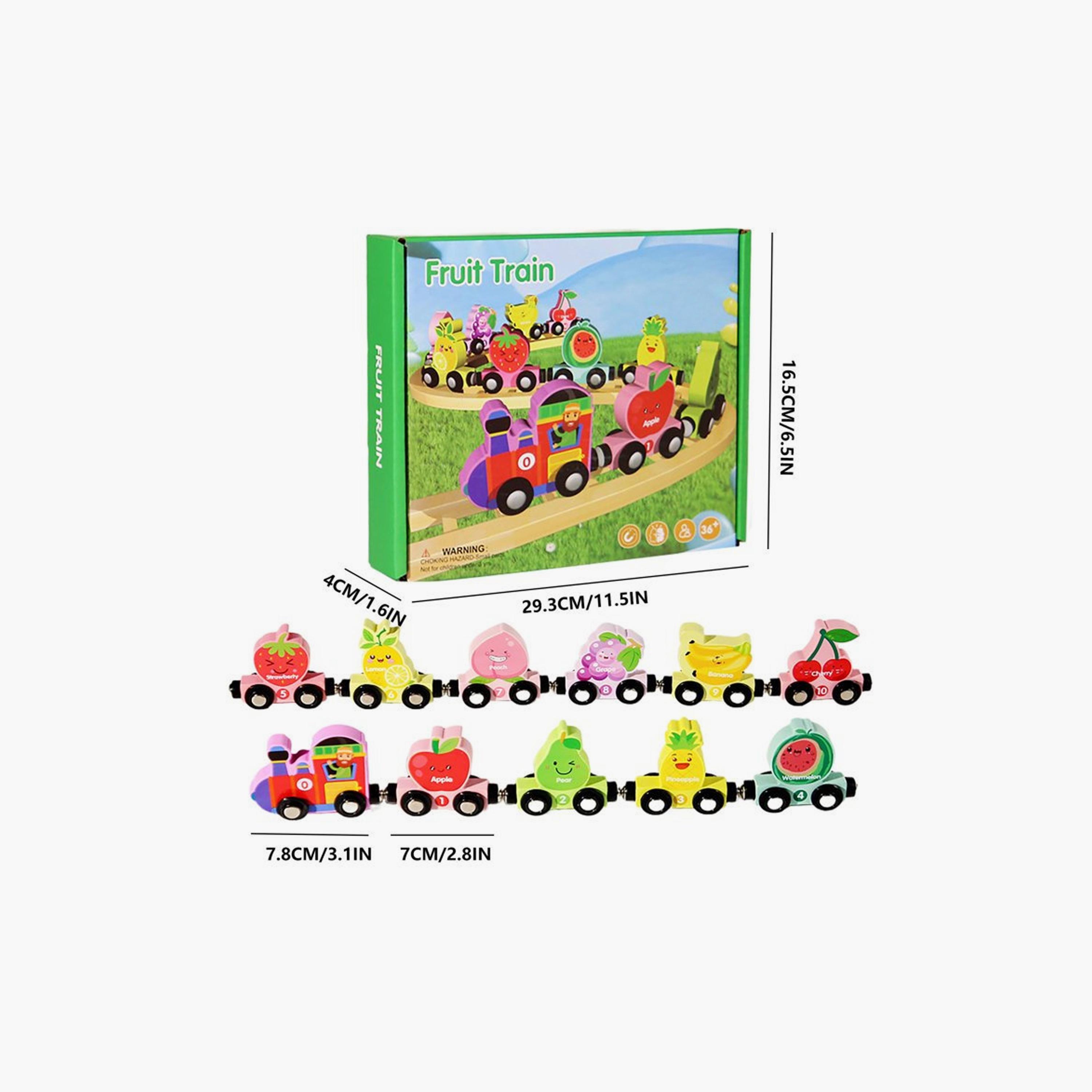 Factory Price Magnetic Wooden Fruit Montessori Train Set-toys-playvehicles-vehicleplaysets-image-6