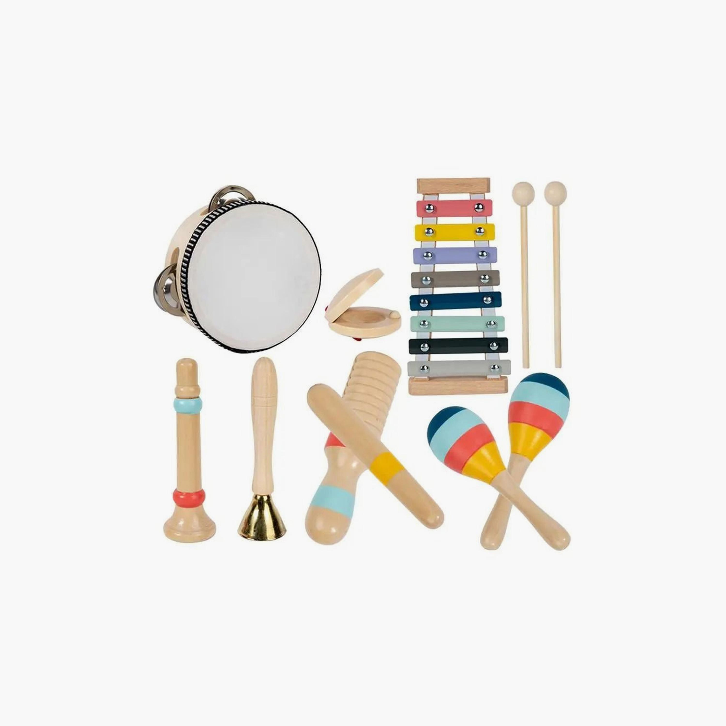 Factory Price 10-Piece Wooden Montessori Music Instruments Set-toys-educational-musicaltoys-image-1