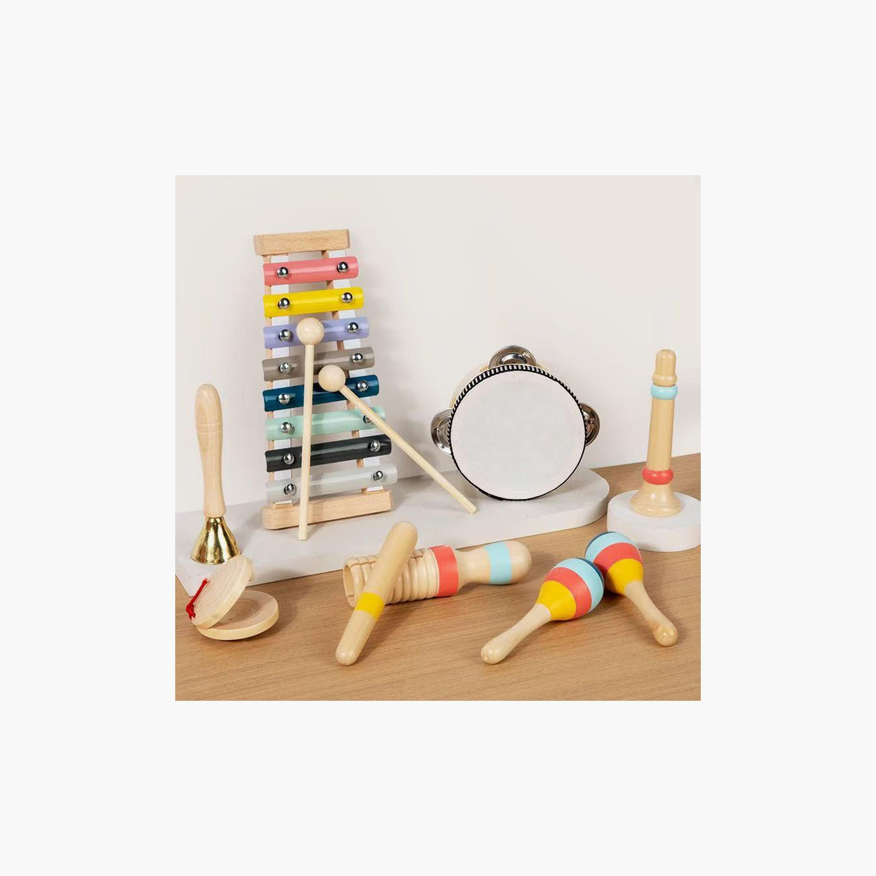 Factory Price 10-Piece Wooden Montessori Music Instruments Set-toys-educational-musicaltoys-image-5