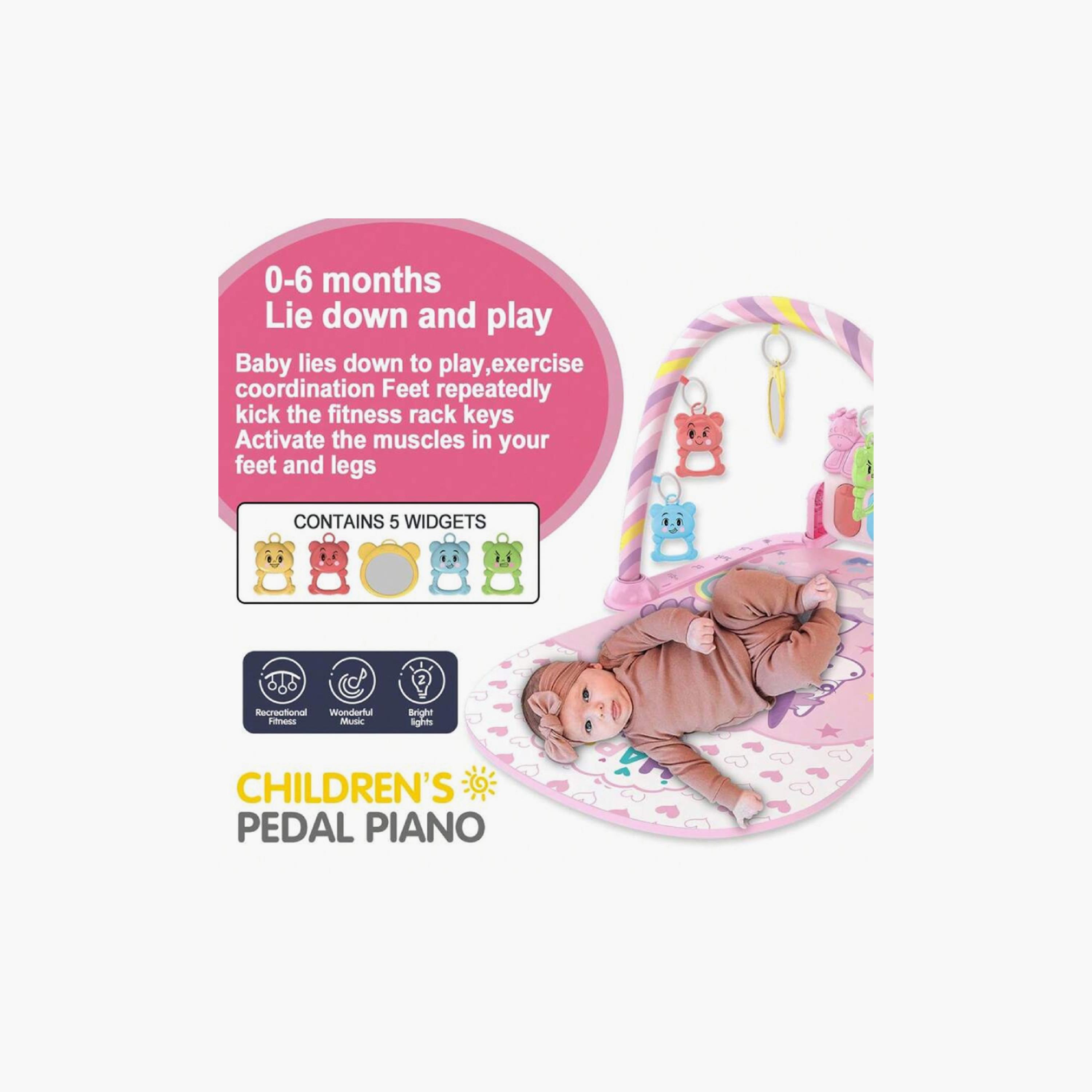 Factory Price Nova Pedal Piano with Music and Lights - A-toys-babyandtoddlertoys-lightsandmusicaltoys-image-4
