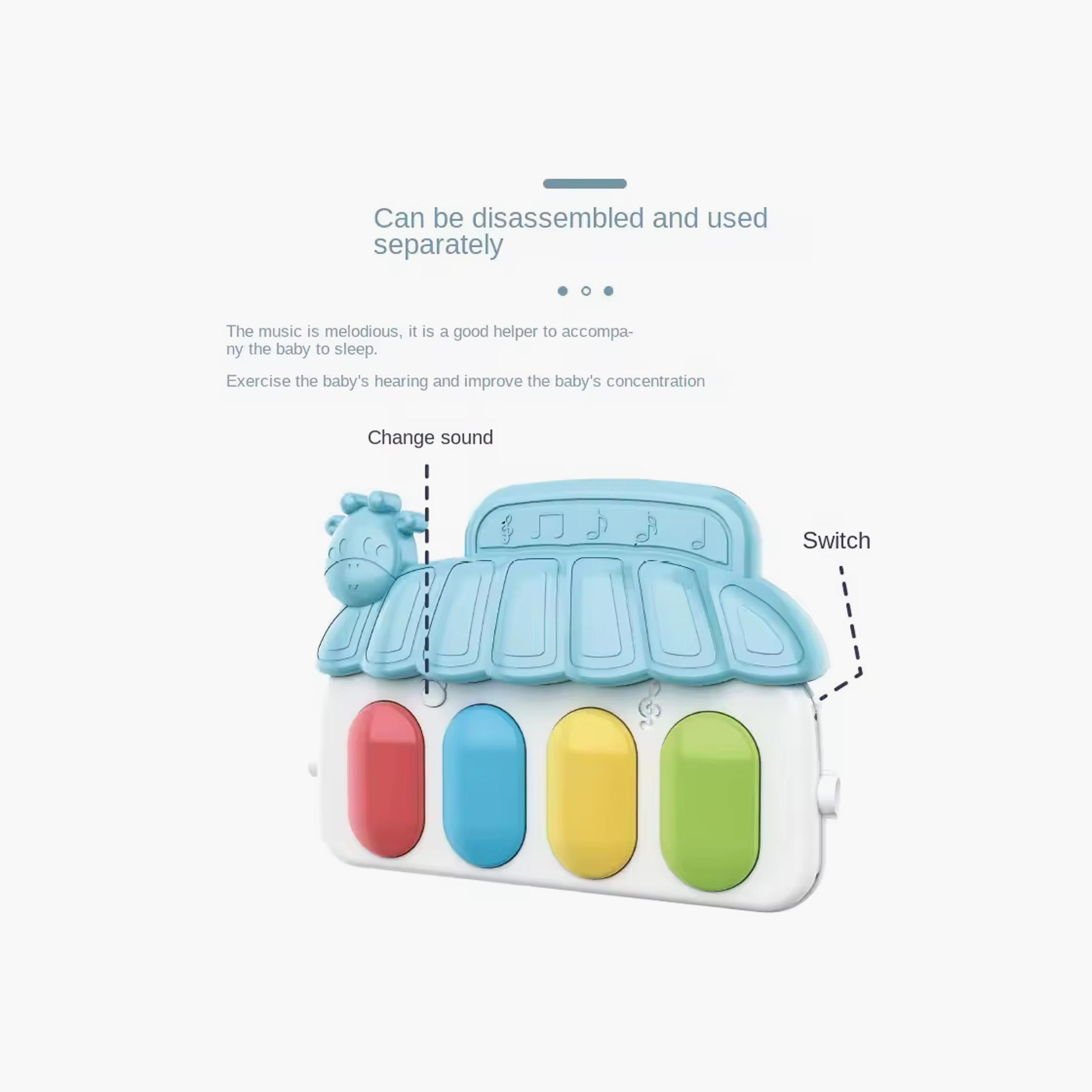 بيانو دواسة نوفا مع موسيقى وأضواء - D من فاكتوري برايس-toys-babyandtoddlertoys-lightsandmusicaltoys-image-3
