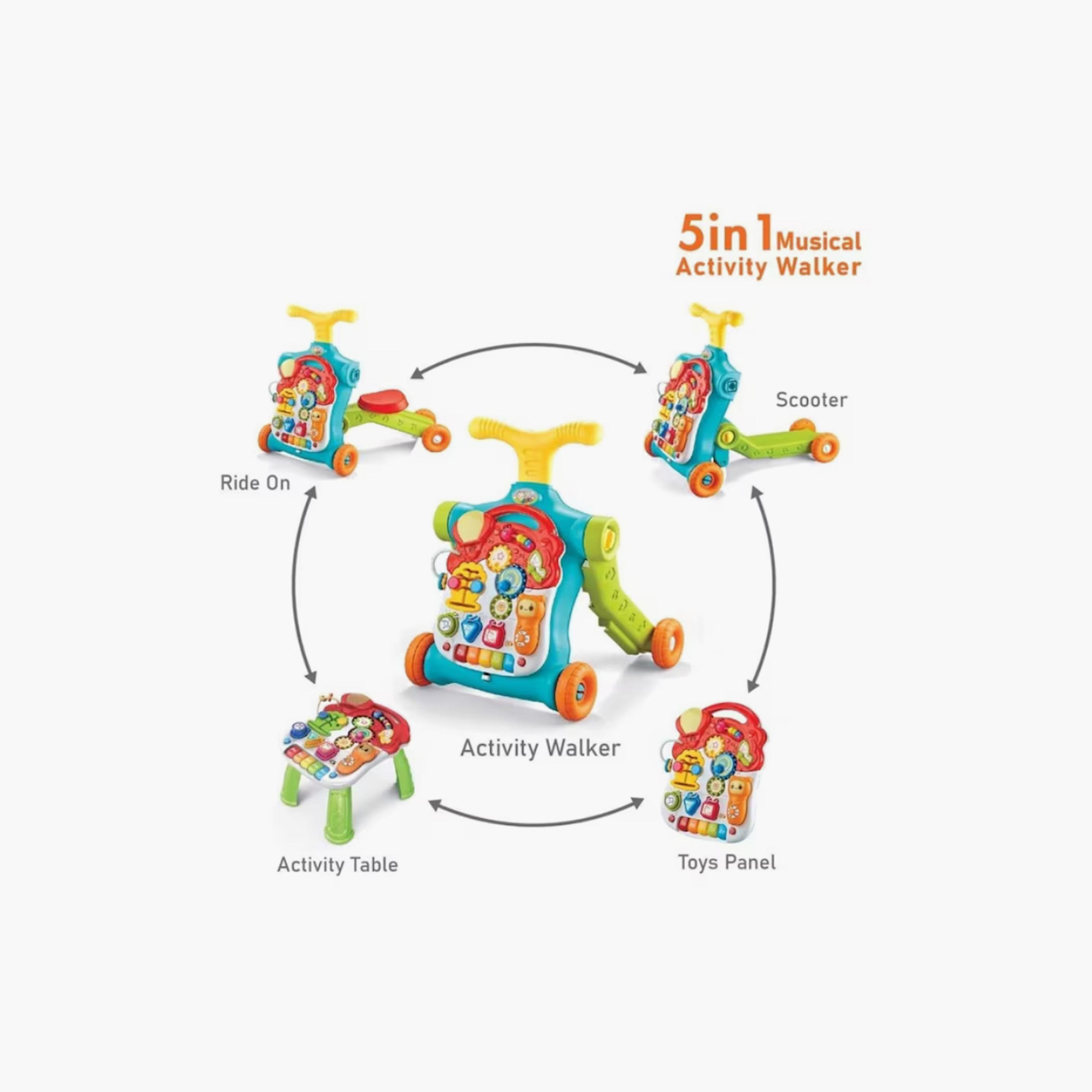 Factory Price Eden 5-in-1 Multifunctional Activity Baby Walker - A-baby-infantactivity-walkers-image-5