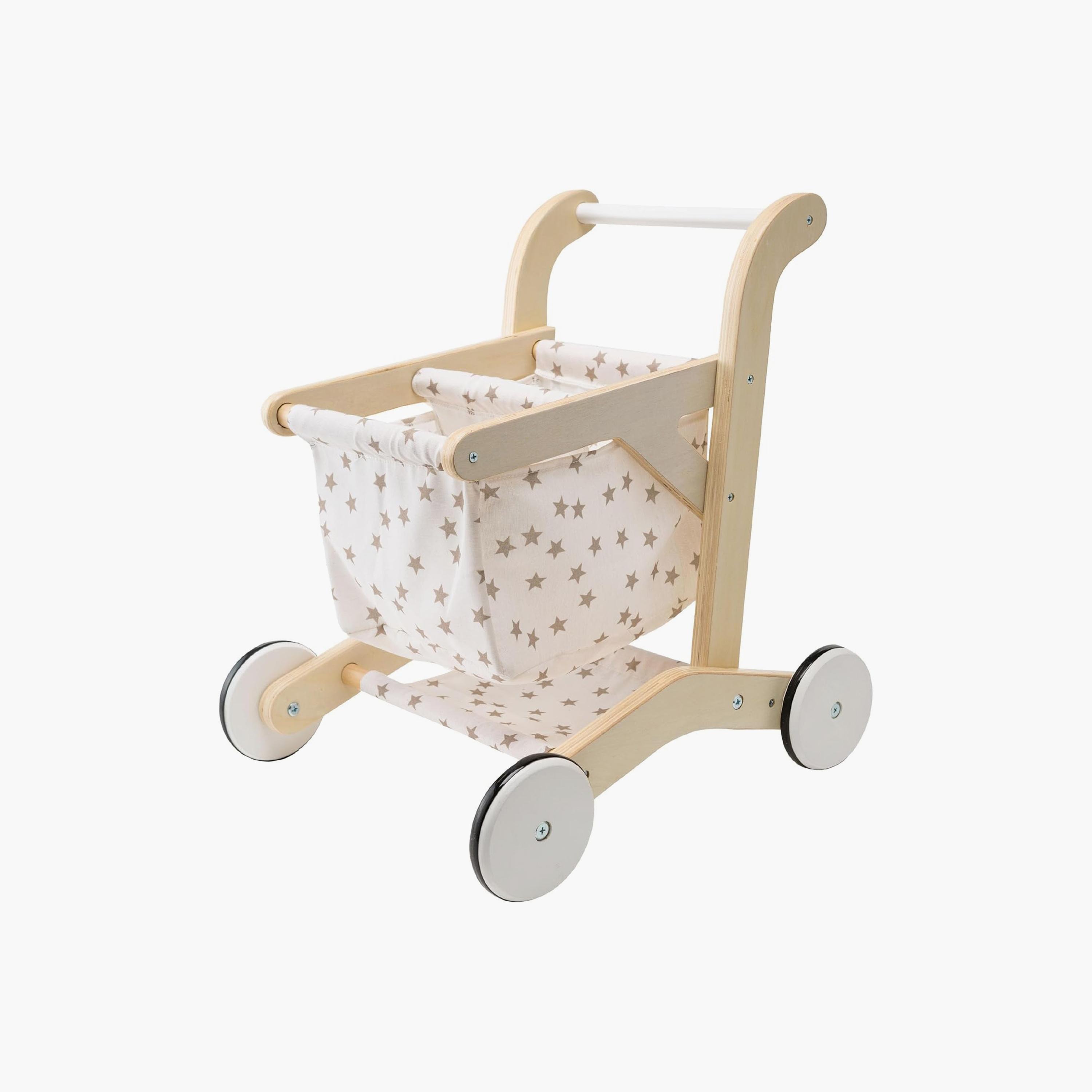 عربة تسوق خشبية بسلة قابلة للإزالة من فاكتوري برايس-toys-roleplay-supermarketandshoppingsets-image-1