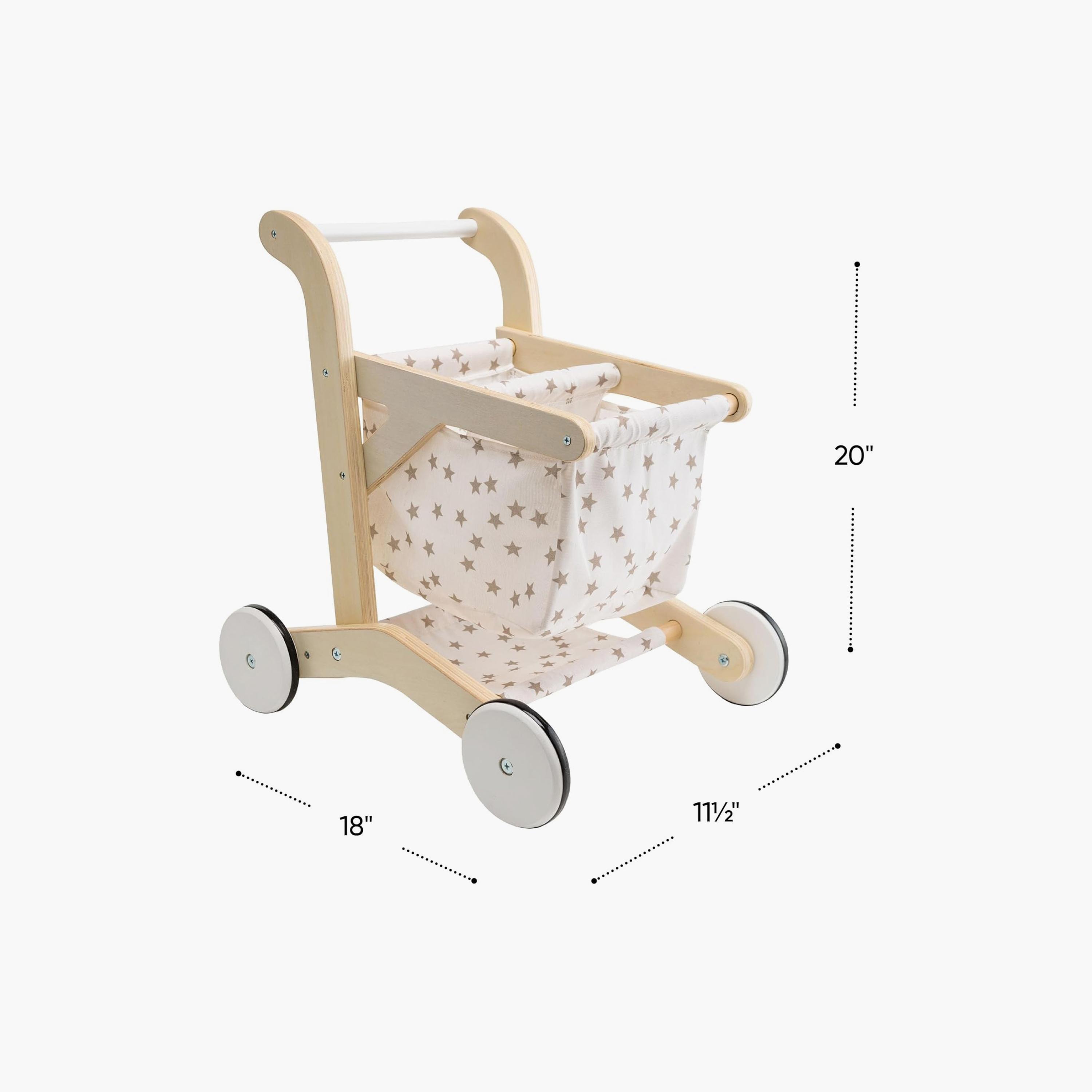 عربة تسوق خشبية بسلة قابلة للإزالة من فاكتوري برايس-toys-roleplay-supermarketandshoppingsets-image-4