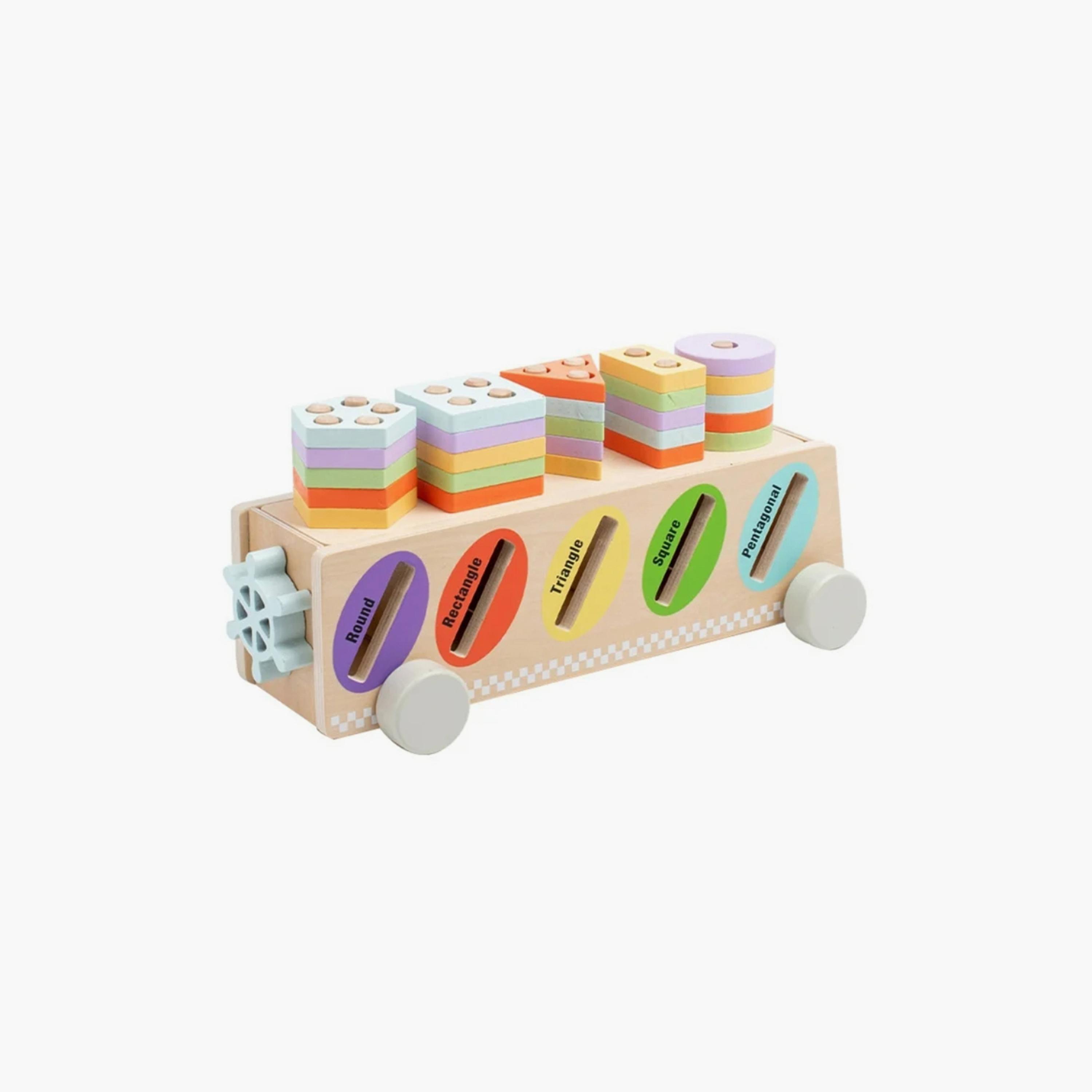 Factory Price Montessori Multifunctional Wooden Shape Sorter With Colour Sticks-toys-buildingblocks-blocks-image-1
