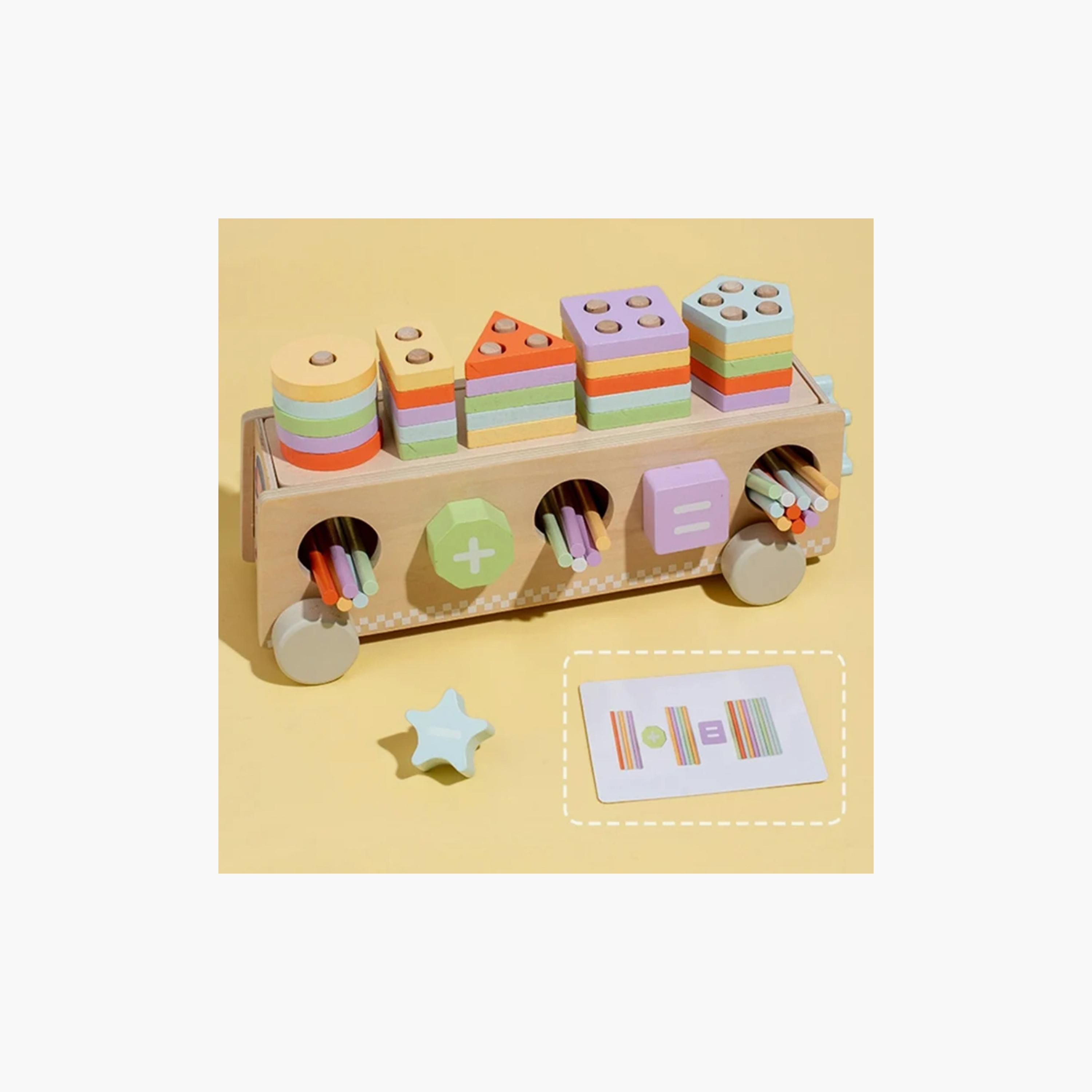 Factory Price Montessori Multifunctional Wooden Shape Sorter With Colour Sticks-toys-buildingblocks-blocks-image-4