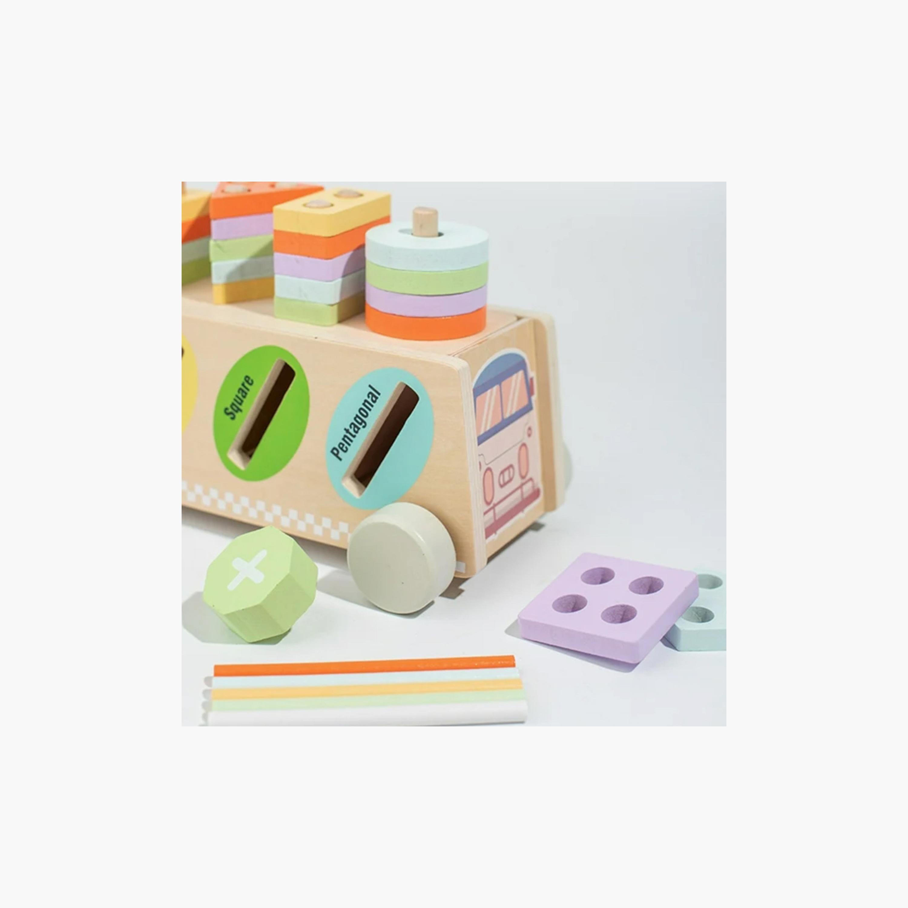 Factory Price Montessori Multifunctional Wooden Shape Sorter With Colour Sticks-toys-buildingblocks-blocks-image-7