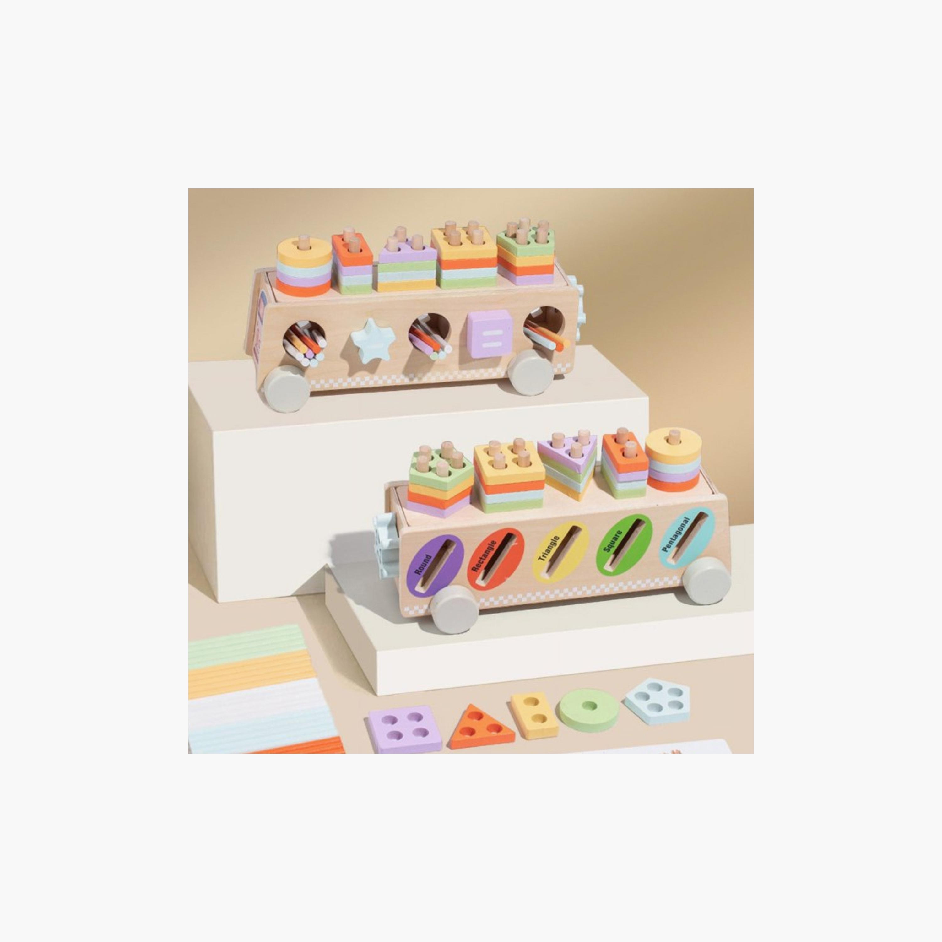 Factory Price Montessori Multifunctional Wooden Shape Sorter With Colour Sticks-toys-buildingblocks-blocks-image-8