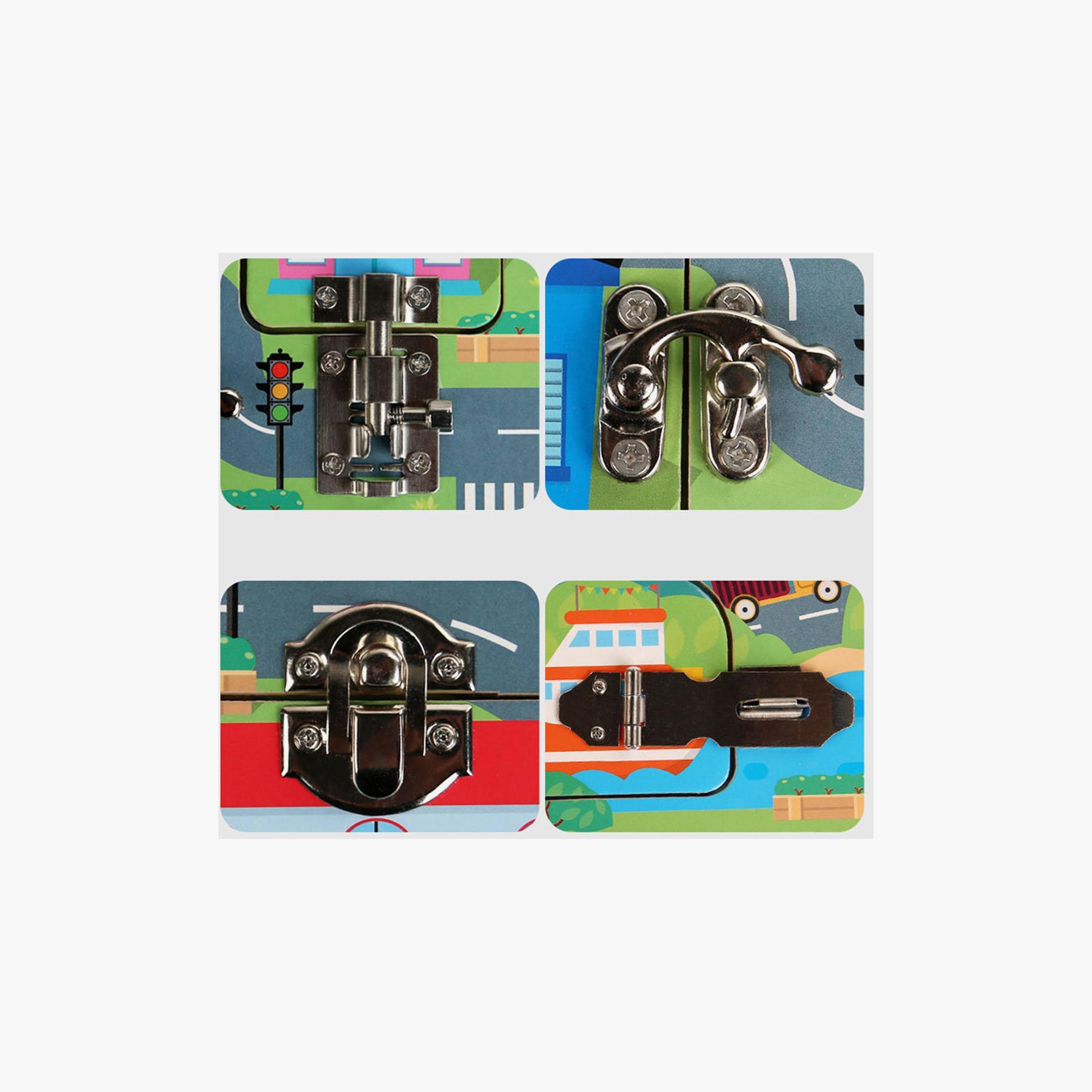 Factory Price Wooden Lock and Latches Busy Board-toys-indoortoys-boardgames-image-2