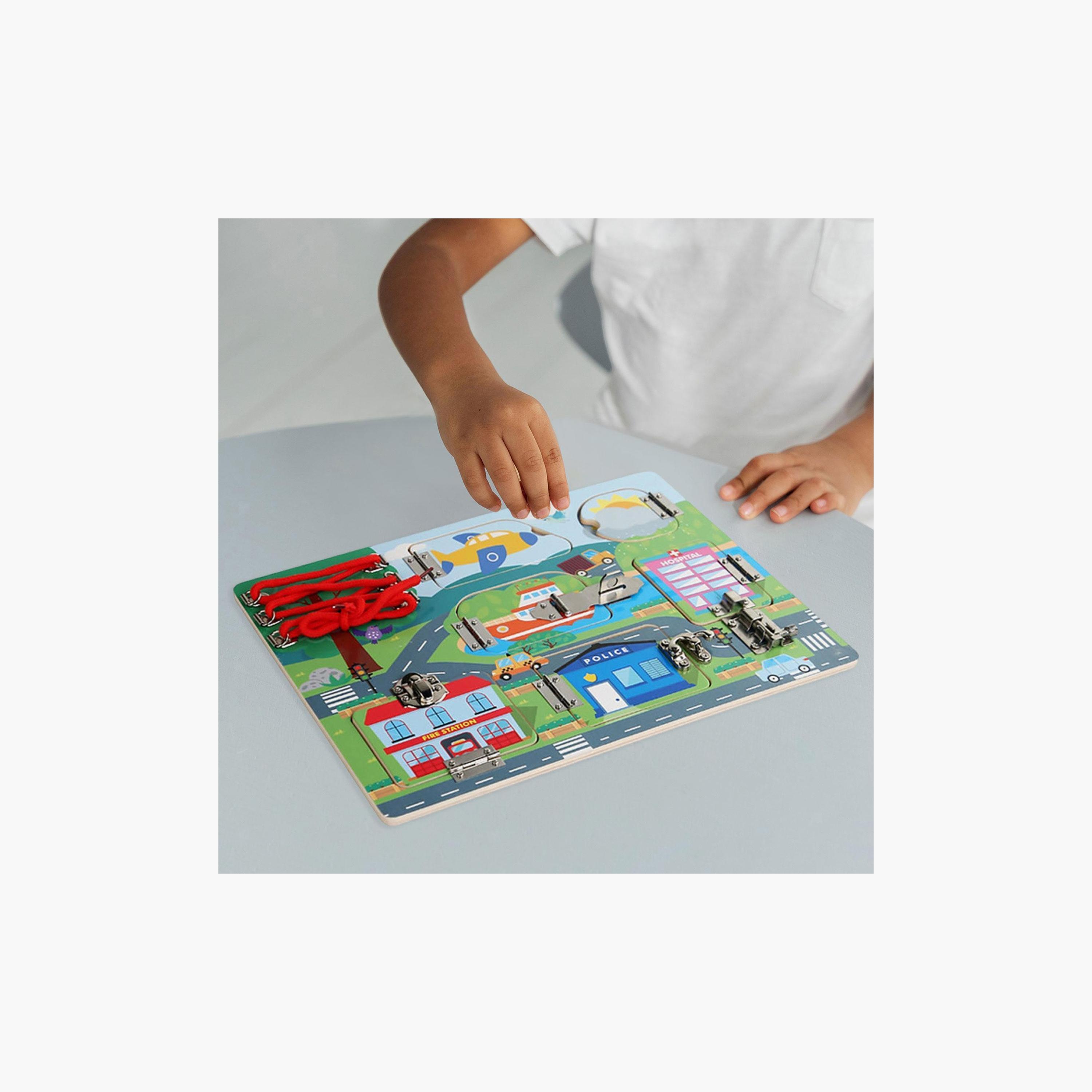 Factory Price Wooden Lock and Latches Busy Board-toys-indoortoys-boardgames-image-5