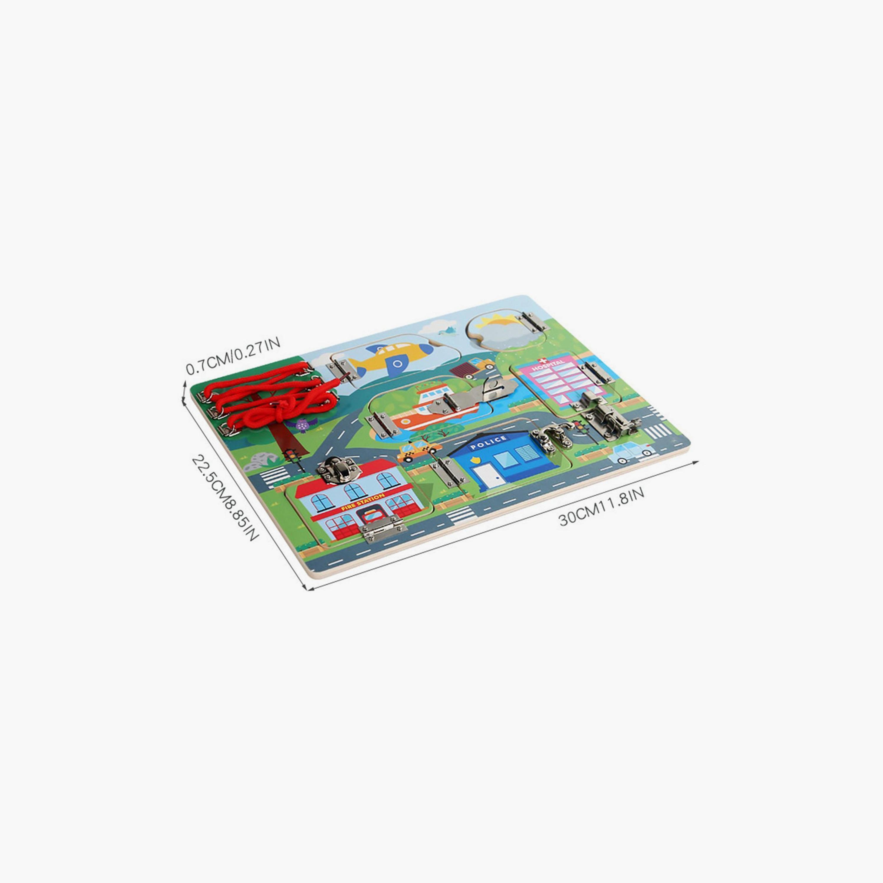 Factory Price Wooden Lock and Latches Busy Board-toys-indoortoys-boardgames-image-6