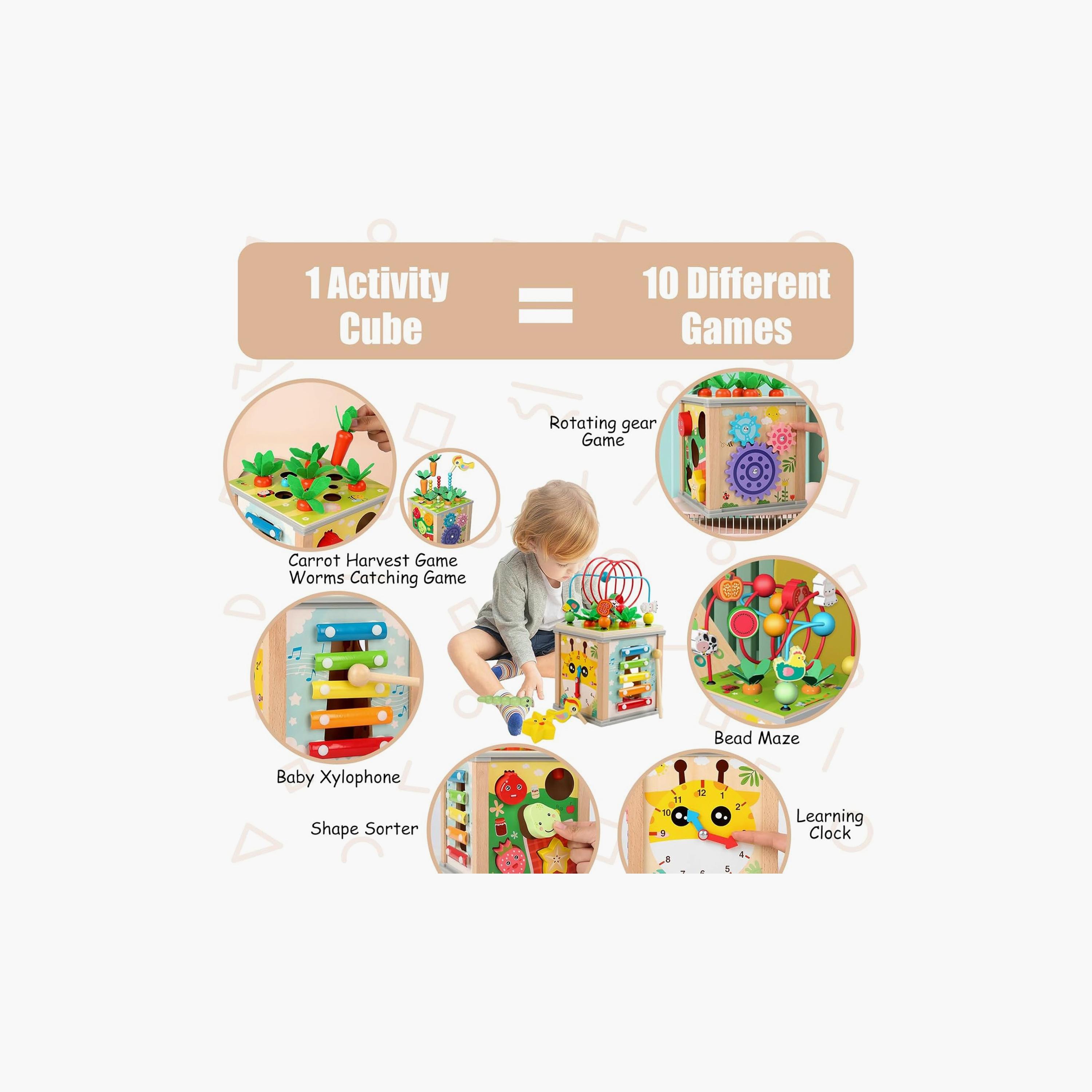 Factory Price Jace 10-in-1 Multifunctional Activity Cube-toys-babyandtoddlertoys-learningtoys-image-7