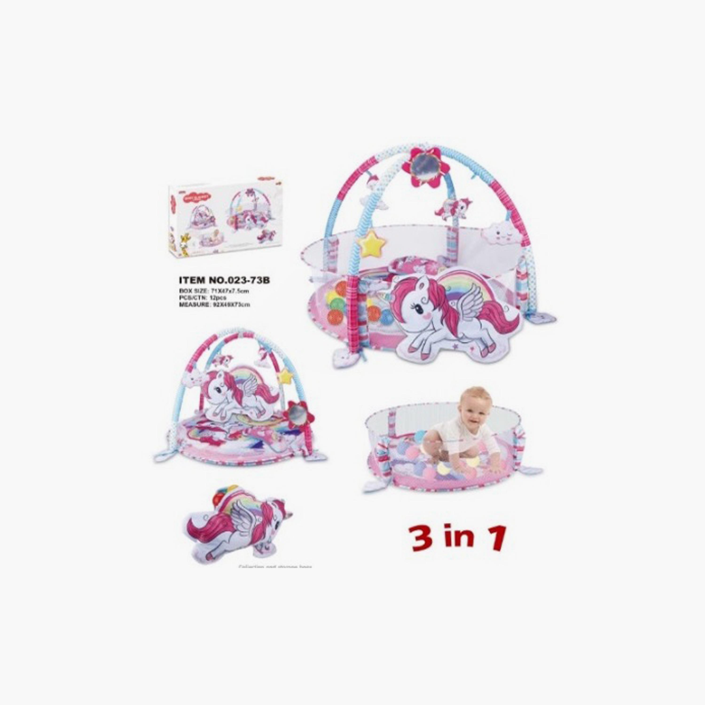 جيم للأنشطة 3 في 1 مع حوض كرات رايلي - B من فاكتوري برايس-baby-infantactivity-playgyms-image-1
