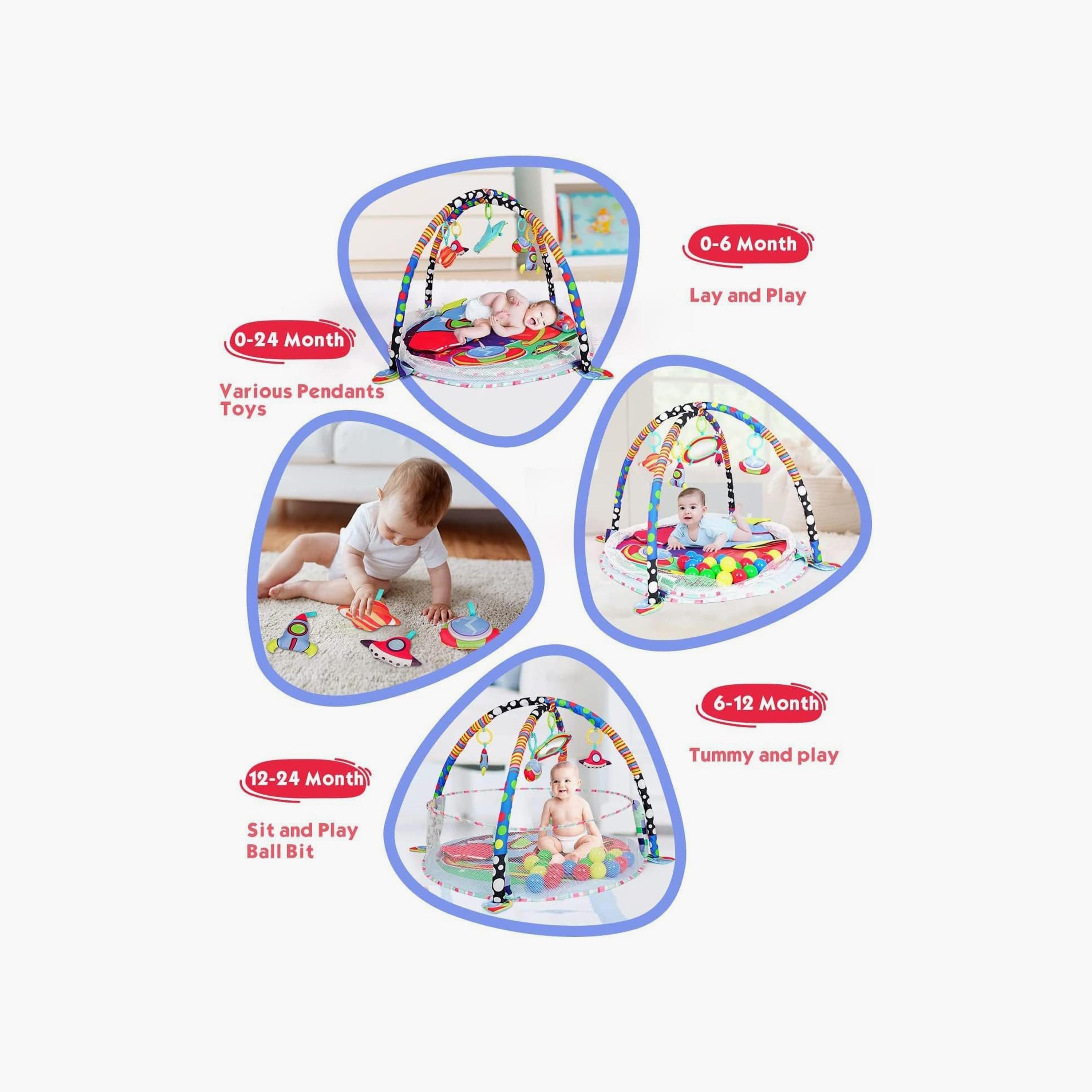 Factory Price Rylee 3-in-1 Activity Play Gym with Ball Pit - C-baby-infantactivity-playgyms-image-5