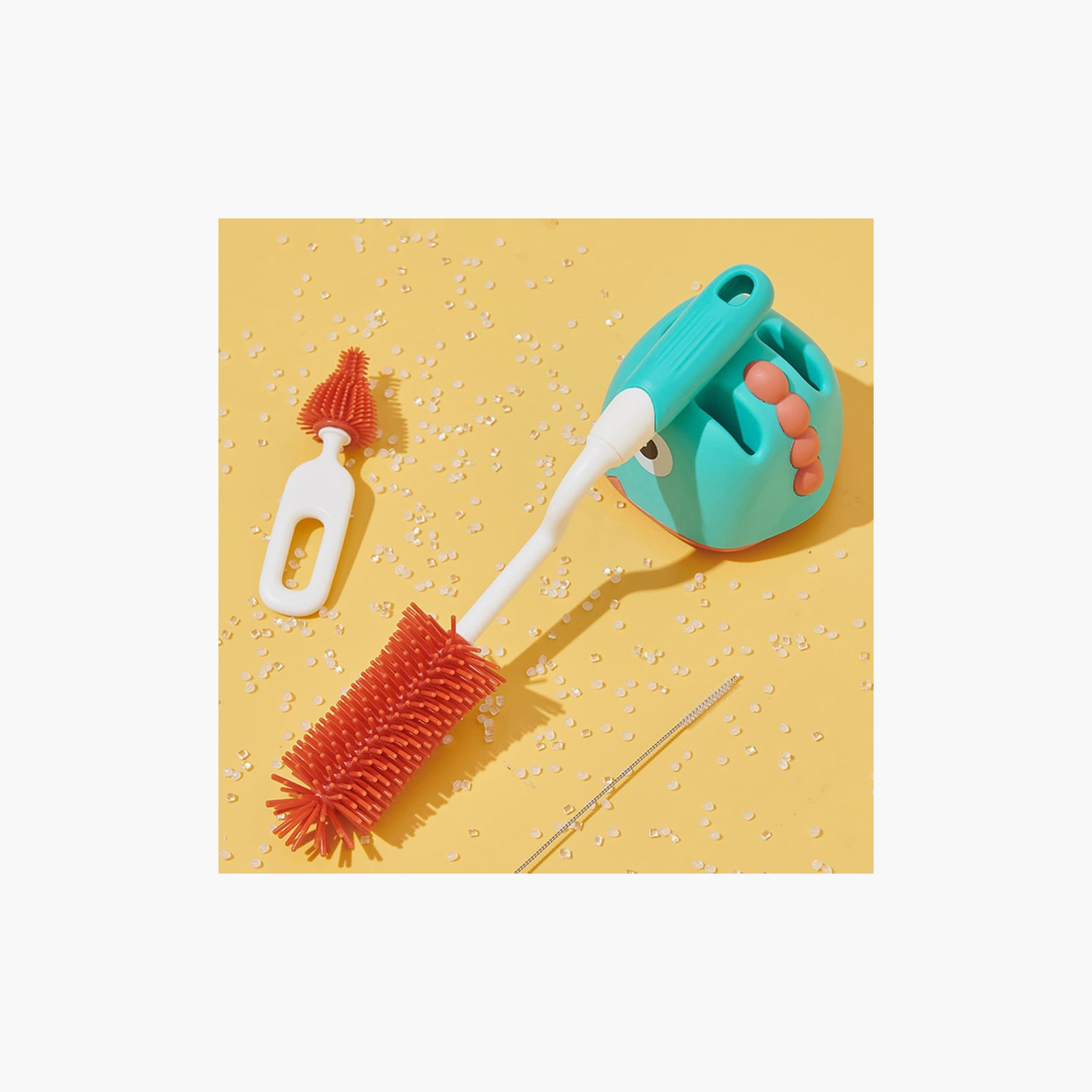 Factory Price Kaylen Silicone Feeding Bottle Cleaning Brush Set-baby-feeding-accessories-image-3