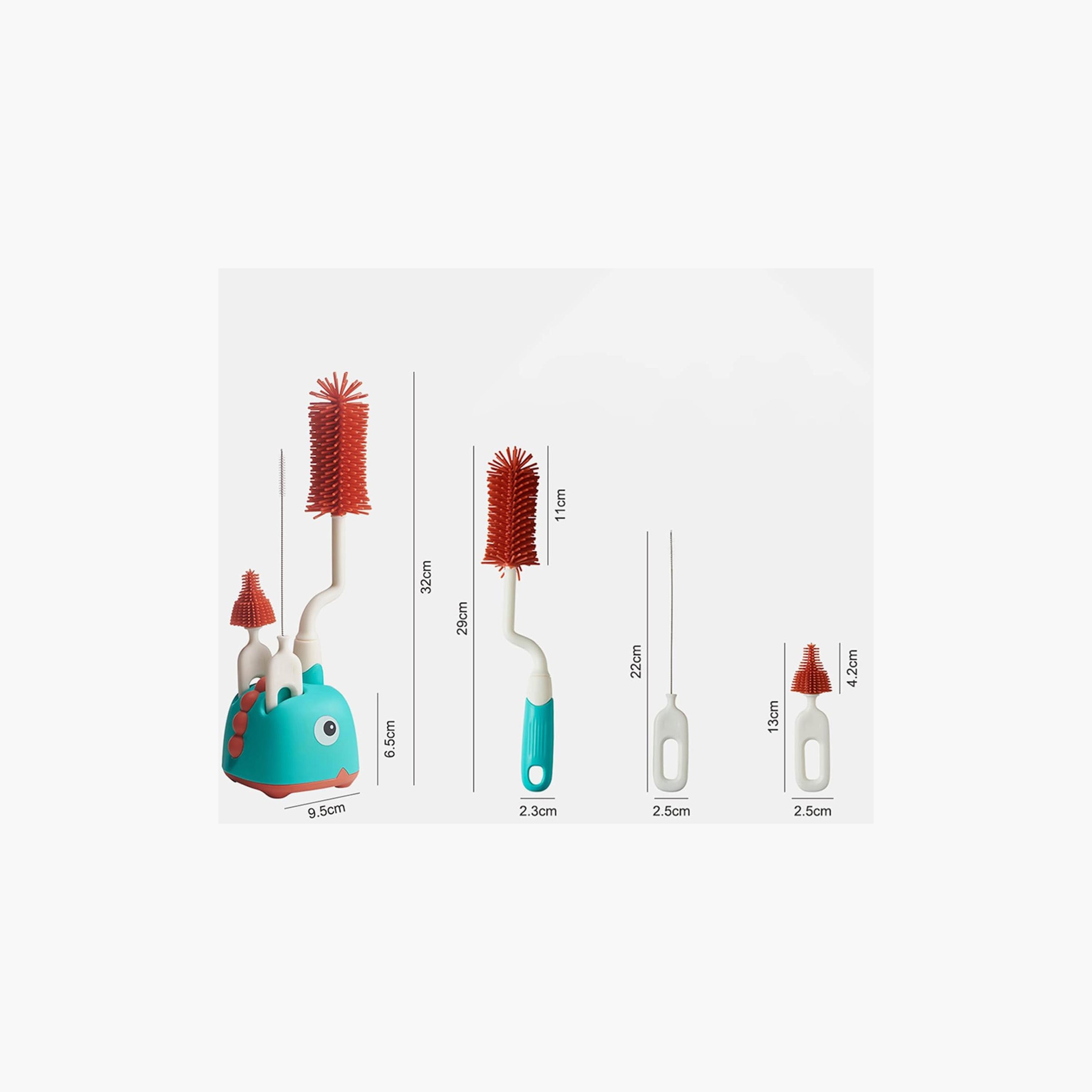 Factory Price Kaylen Silicone Feeding Bottle Cleaning Brush Set-baby-feeding-accessories-image-9