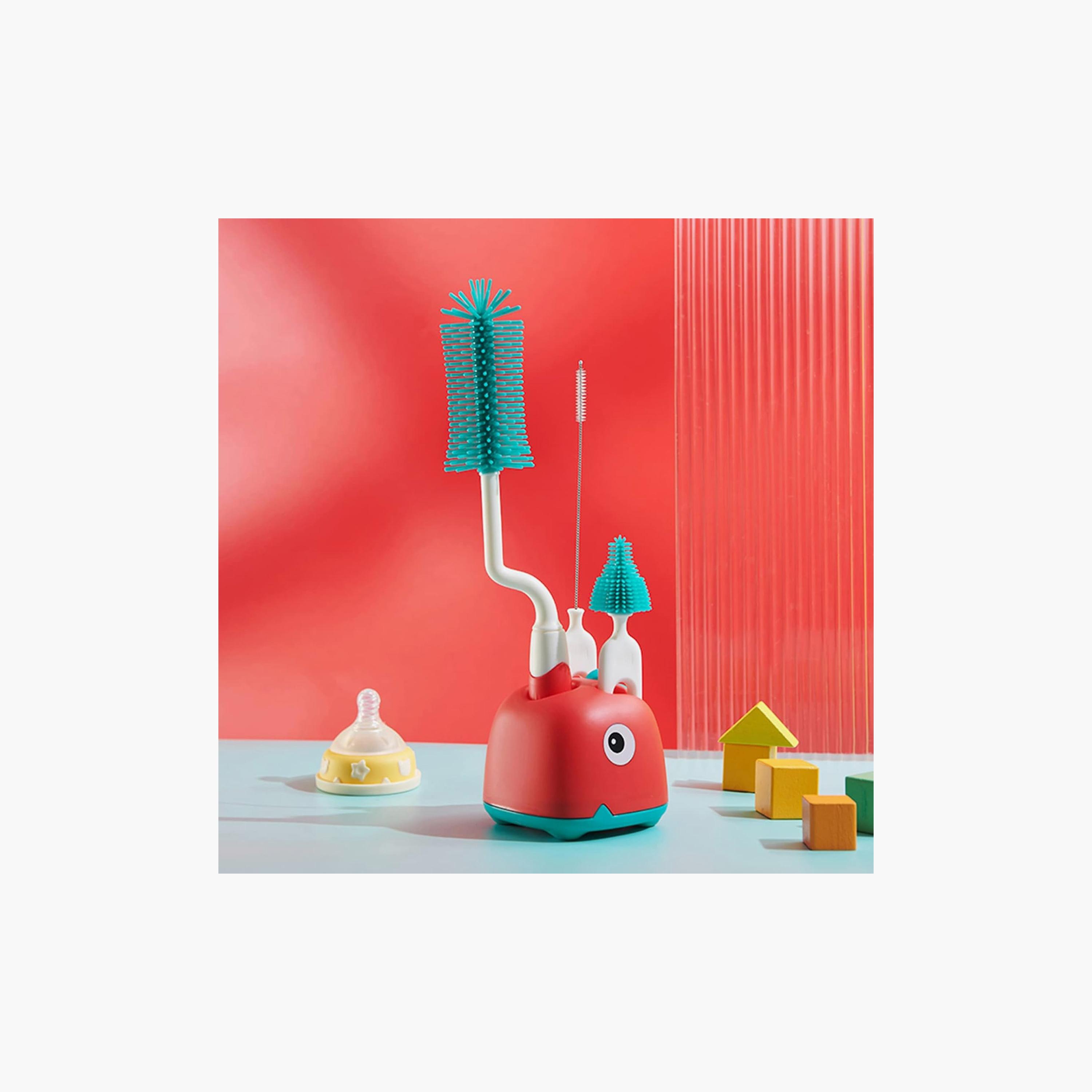 Factory Price Kaylen Silicone Feeding Bottle Cleaning Brush Set-baby-feeding-accessories-image-2