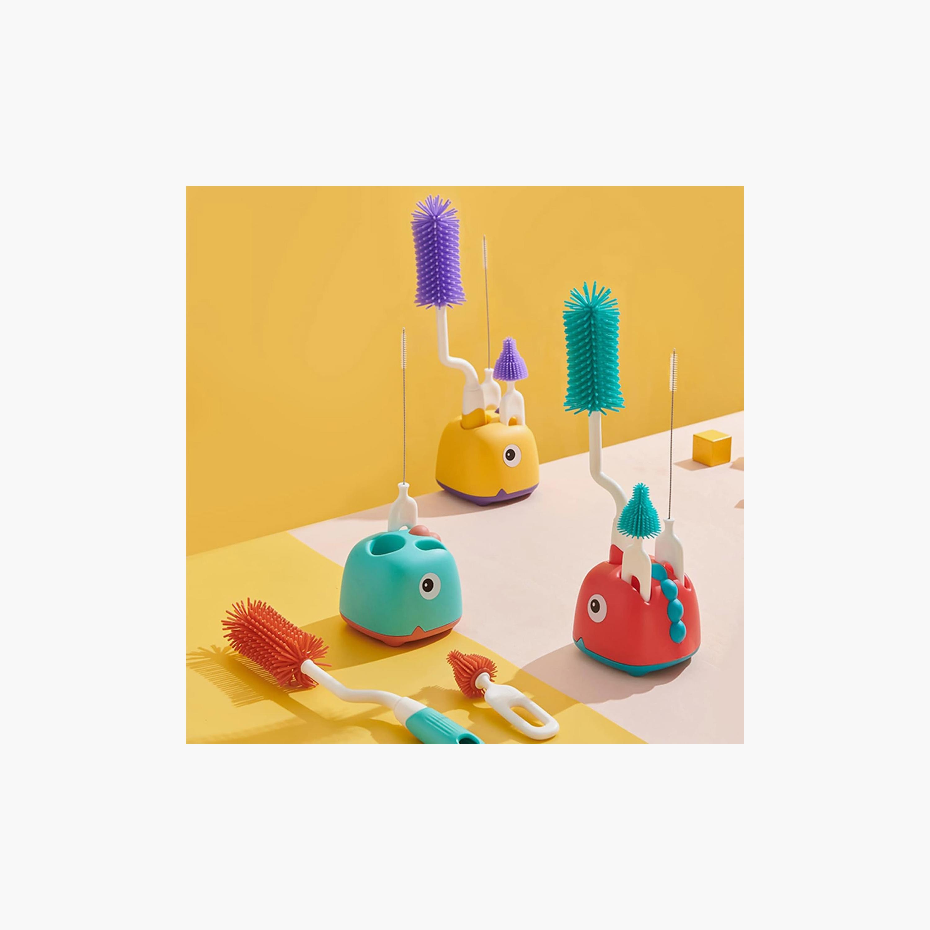 Factory Price Kaylen Silicone Feeding Bottle Cleaning Brush Set-baby-feeding-accessories-image-6