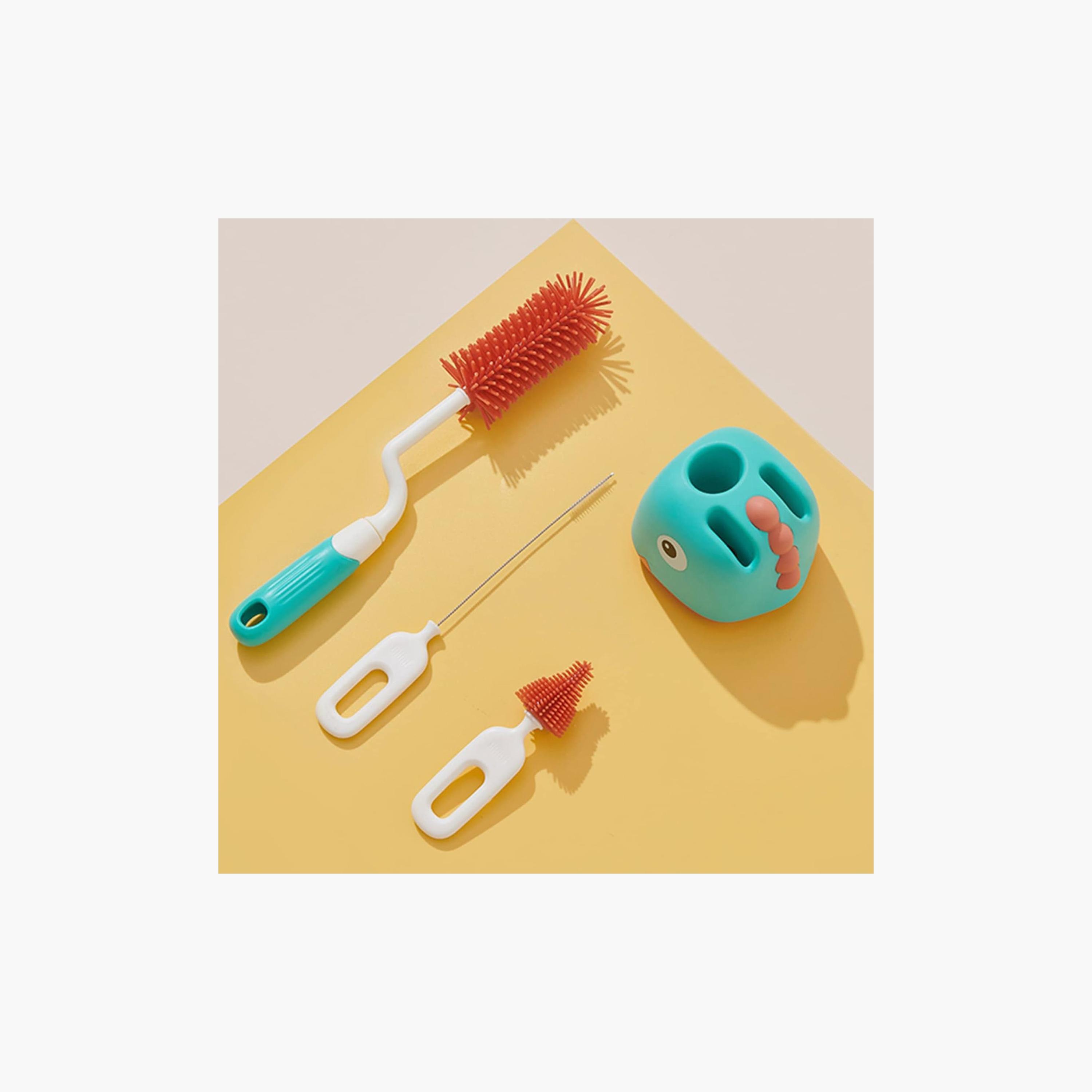 Factory Price Kaylen Silicone Feeding Bottle Cleaning Brush Set-baby-feeding-accessories-image-7