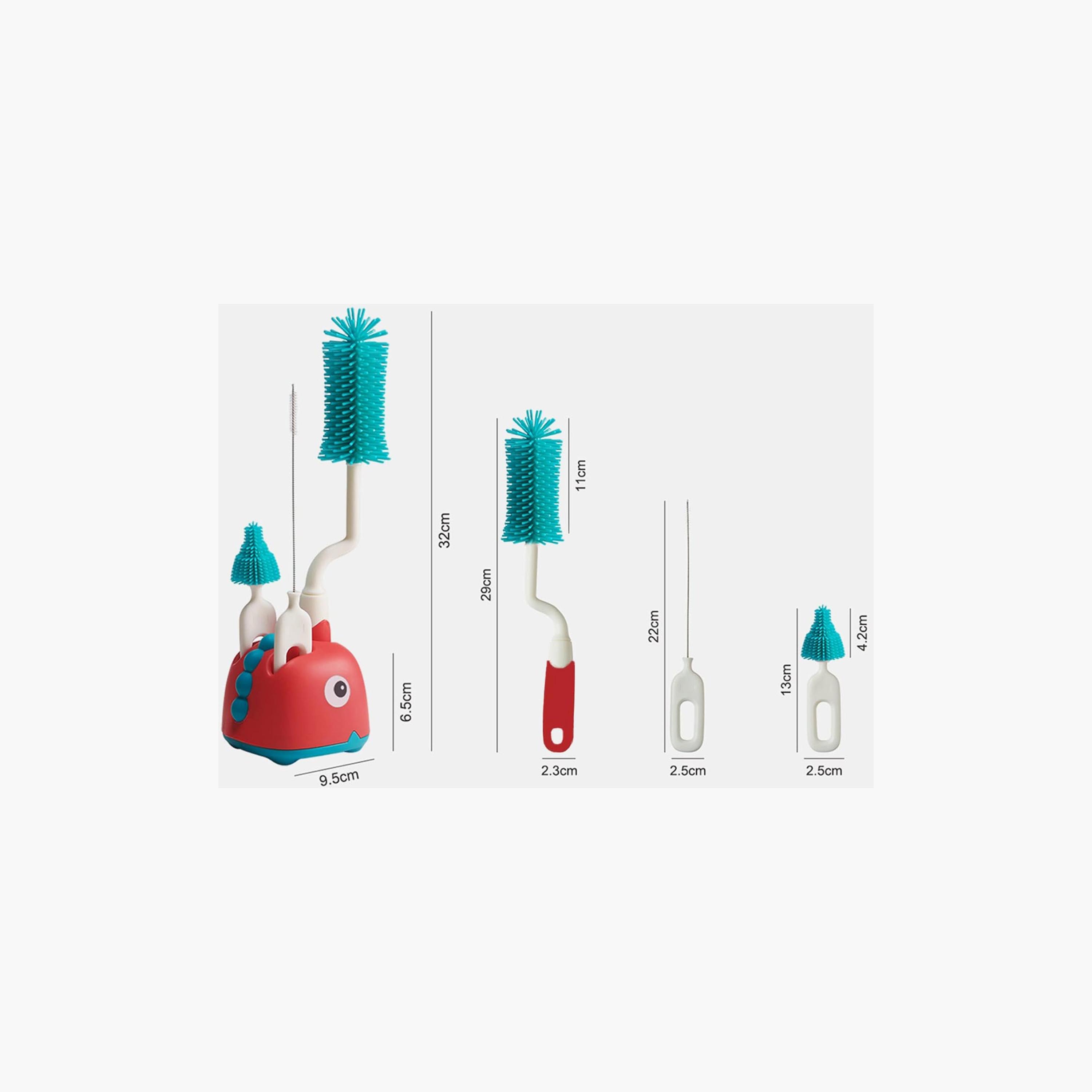 Factory Price Kaylen Silicone Feeding Bottle Cleaning Brush Set-baby-feeding-accessories-image-8