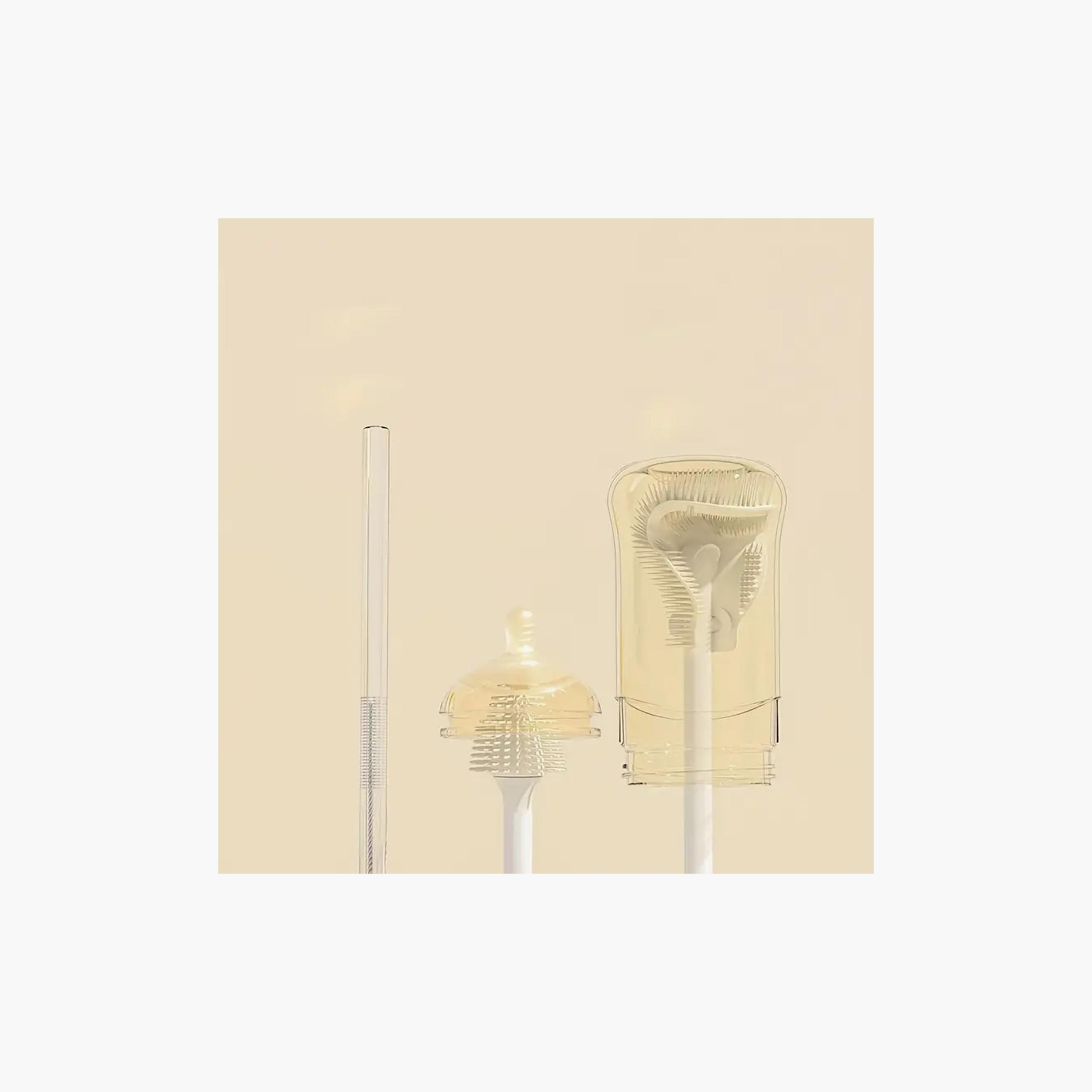 Factory Price Luna Silicone Feeding Bottle Cleaning Brush Set-baby-feeding-accessories-image-3