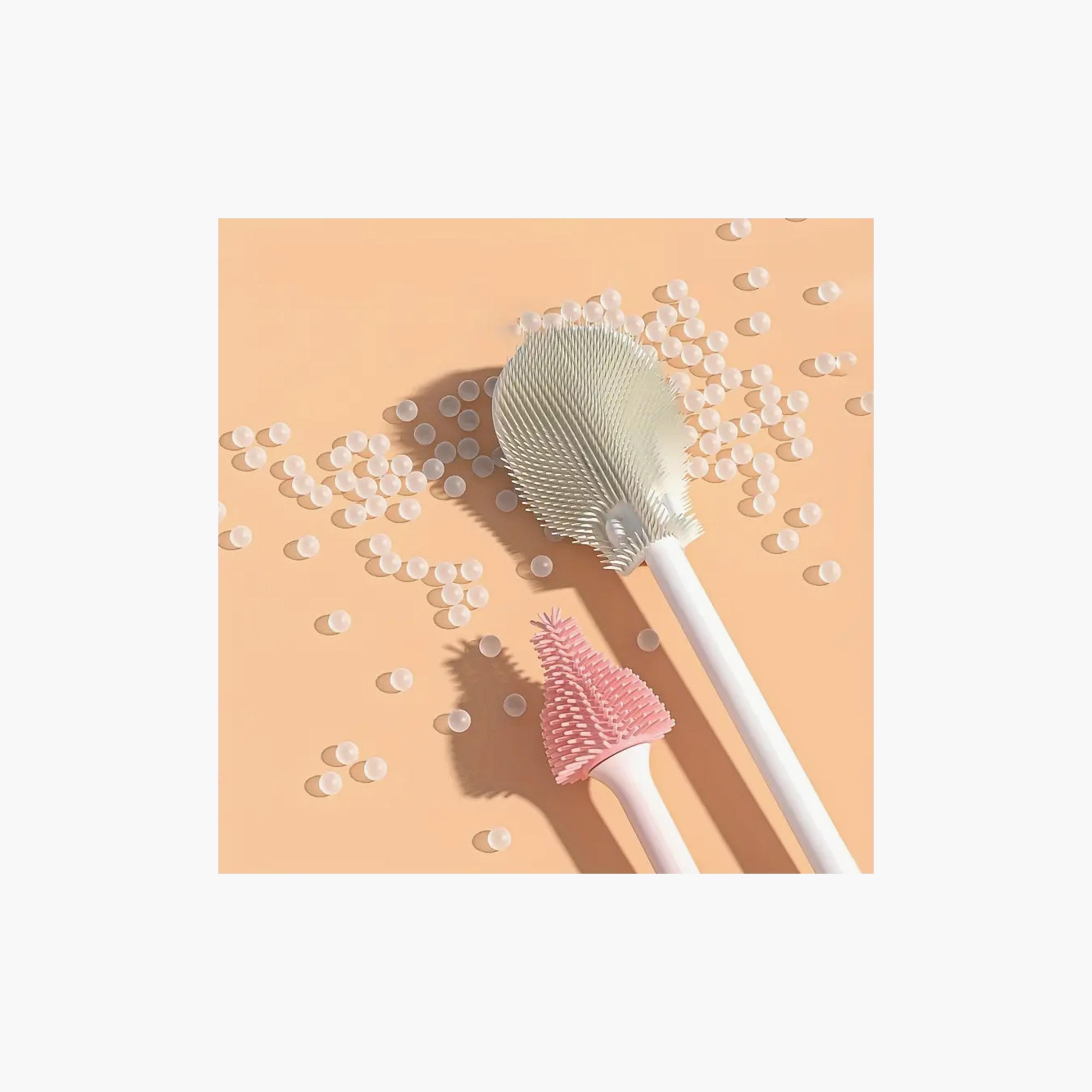 Factory Price Luna Silicone Feeding Bottle Cleaning Brush Set-baby-feeding-accessories-image-4