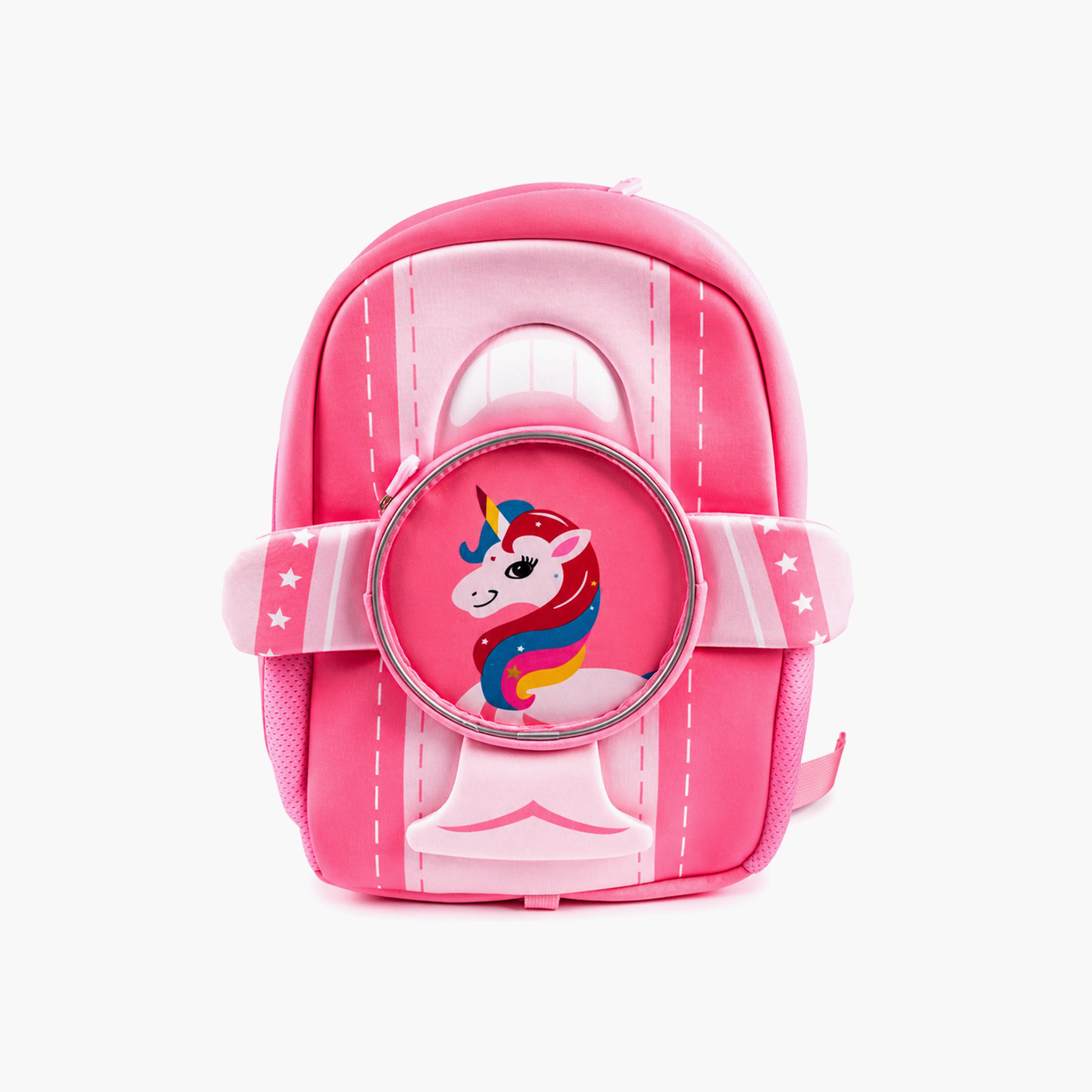 حقيبة ظهر مطبوعة بـ باربي للبنات من كوكوبي - وردي-school-bagsandbackpacks-backpacks-image-1