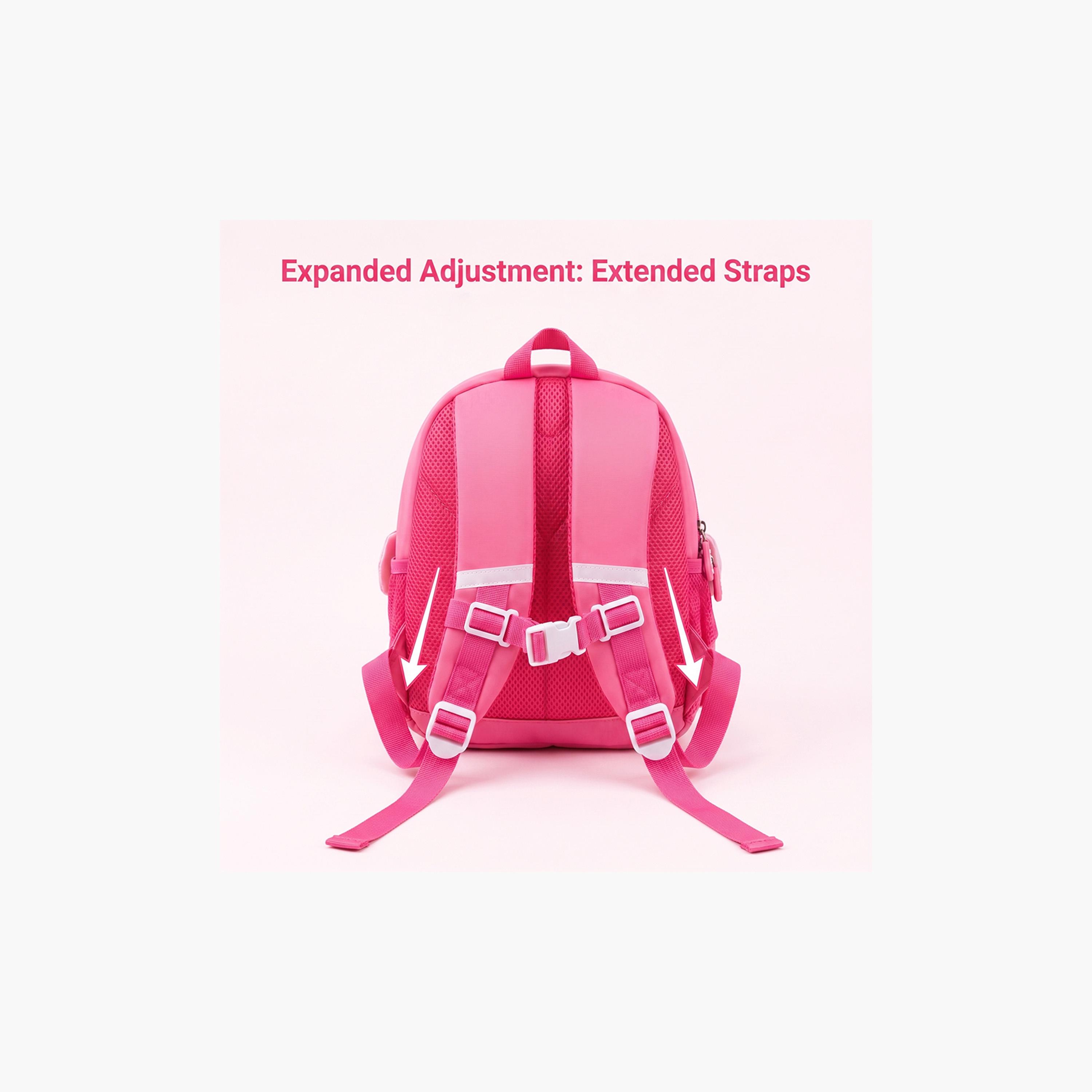 حقيبة ظهر مطبوعة بـ باربي للبنات من كوكوبي - وردي-school-bagsandbackpacks-backpacks-image-2