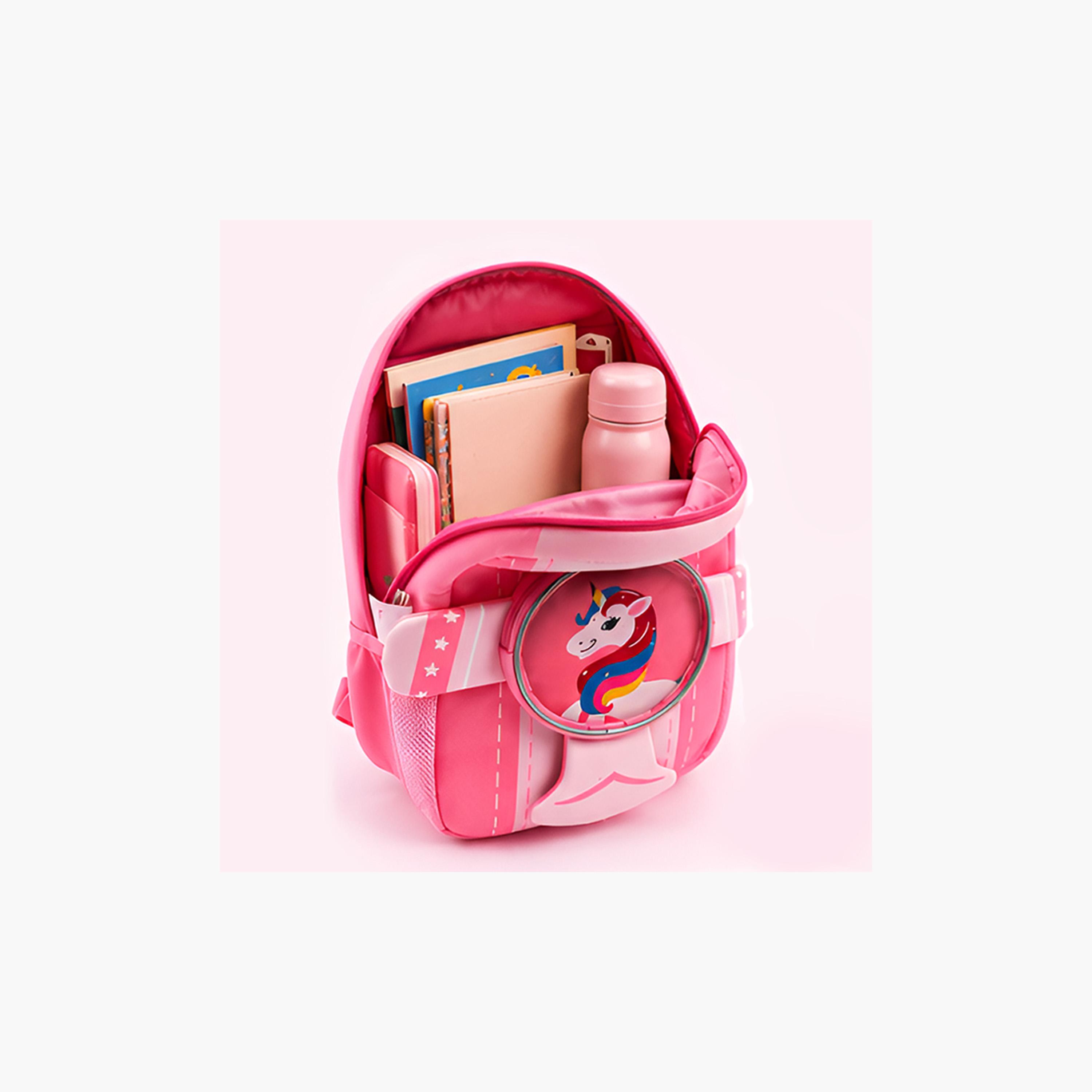 حقيبة ظهر مطبوعة بـ باربي للبنات من كوكوبي - وردي-school-bagsandbackpacks-backpacks-image-5