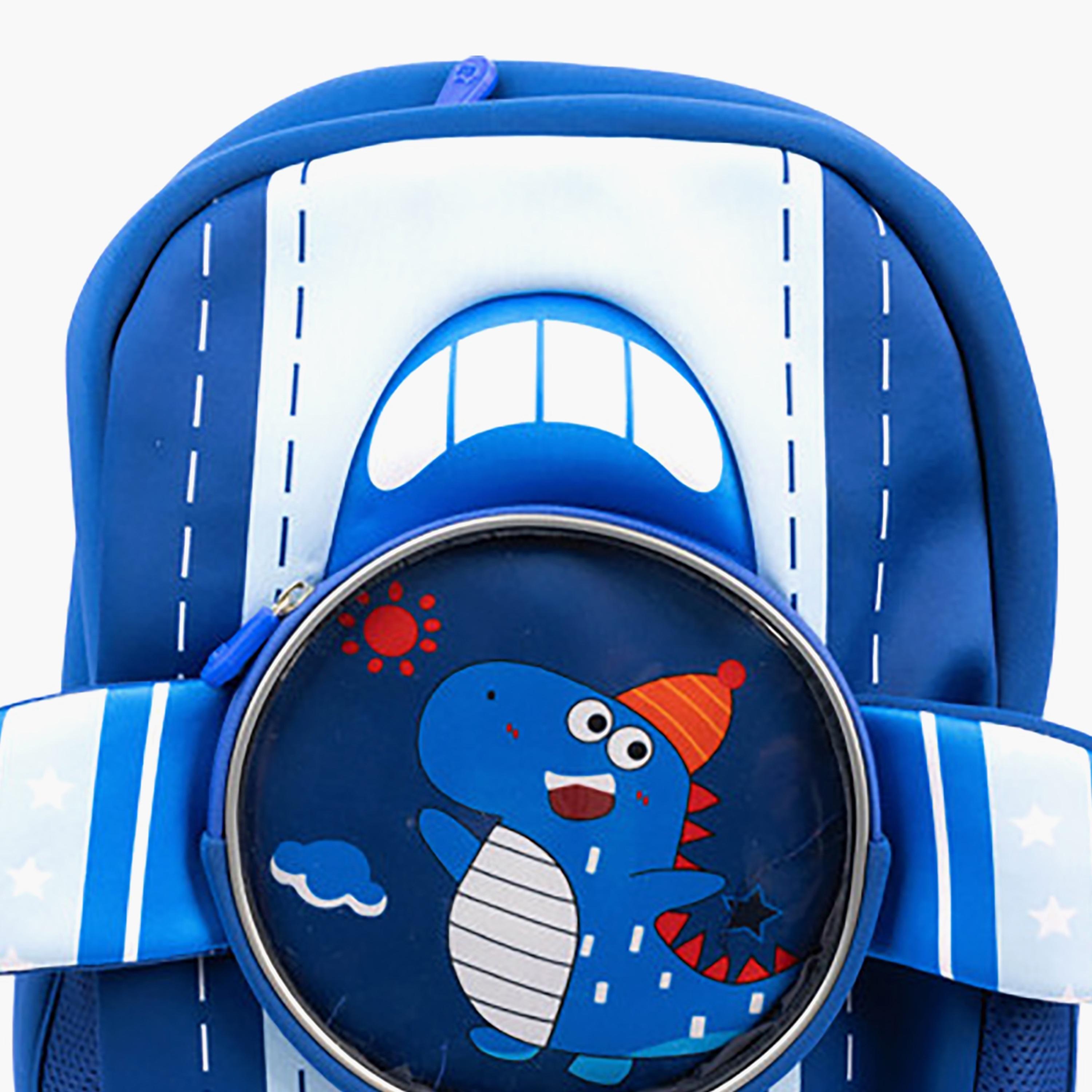 حقيبة ظهر مطبوعة بالديناصور للأولاد من كوكوبي - أزرق-school-bagsandbackpacks-backpacks-image-1