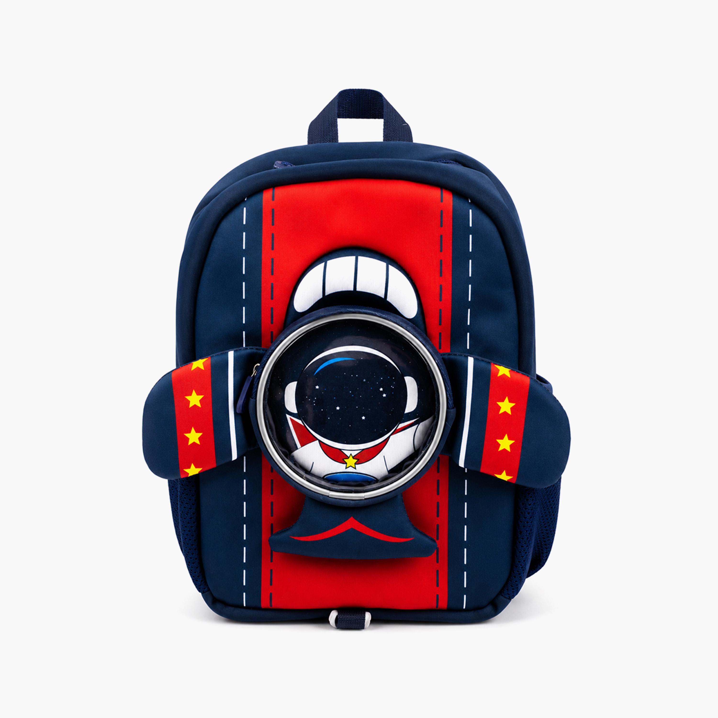 حقيبة ظهر مطبوعة برائد فضاء للأولاد - 16.5 بوصة - أزرق من كوكوبي-school-bagsandbackpacks-backpacks-image-1
