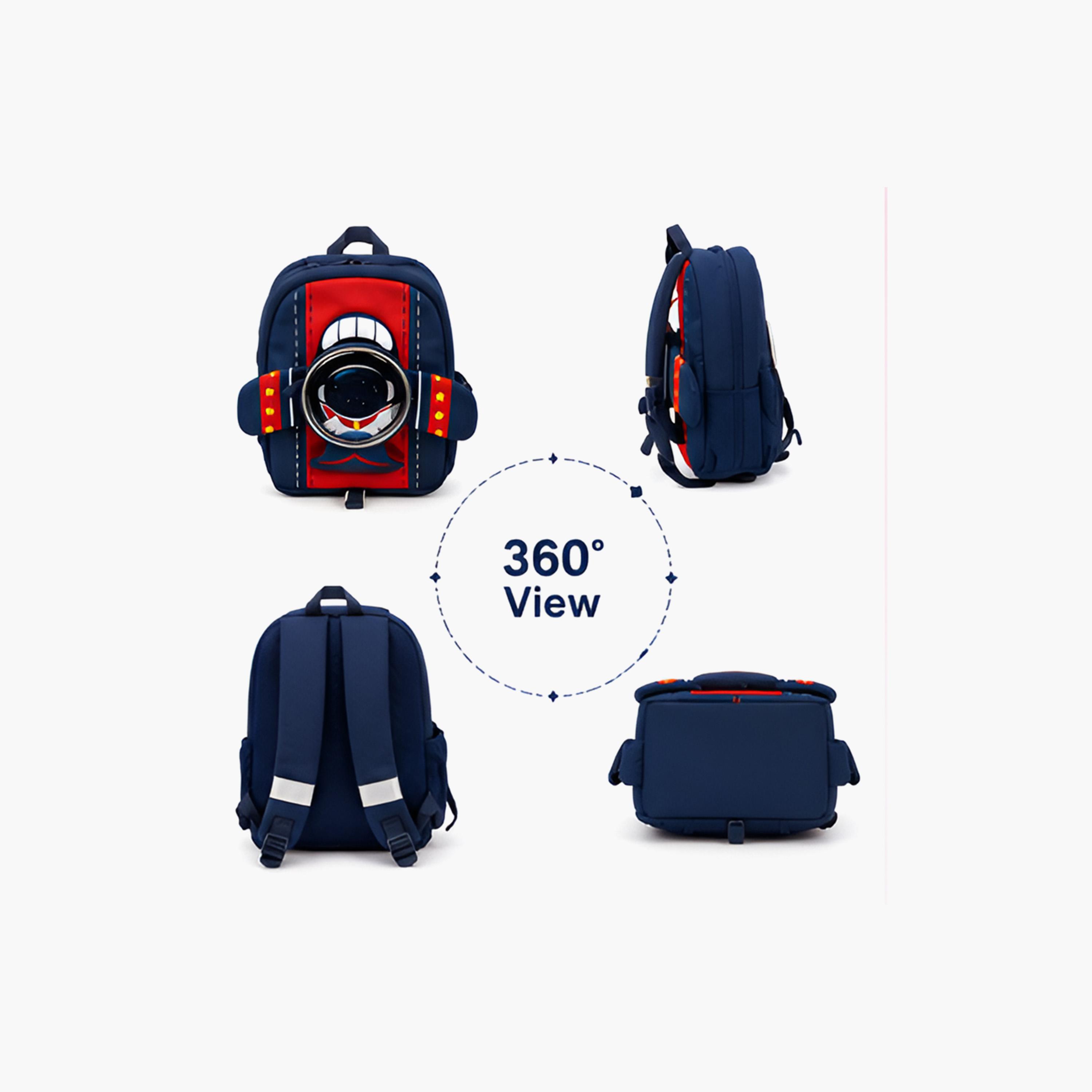 حقيبة ظهر مطبوعة برائد فضاء للأولاد - 16.5 بوصة - أزرق من كوكوبي-school-bagsandbackpacks-backpacks-image-4