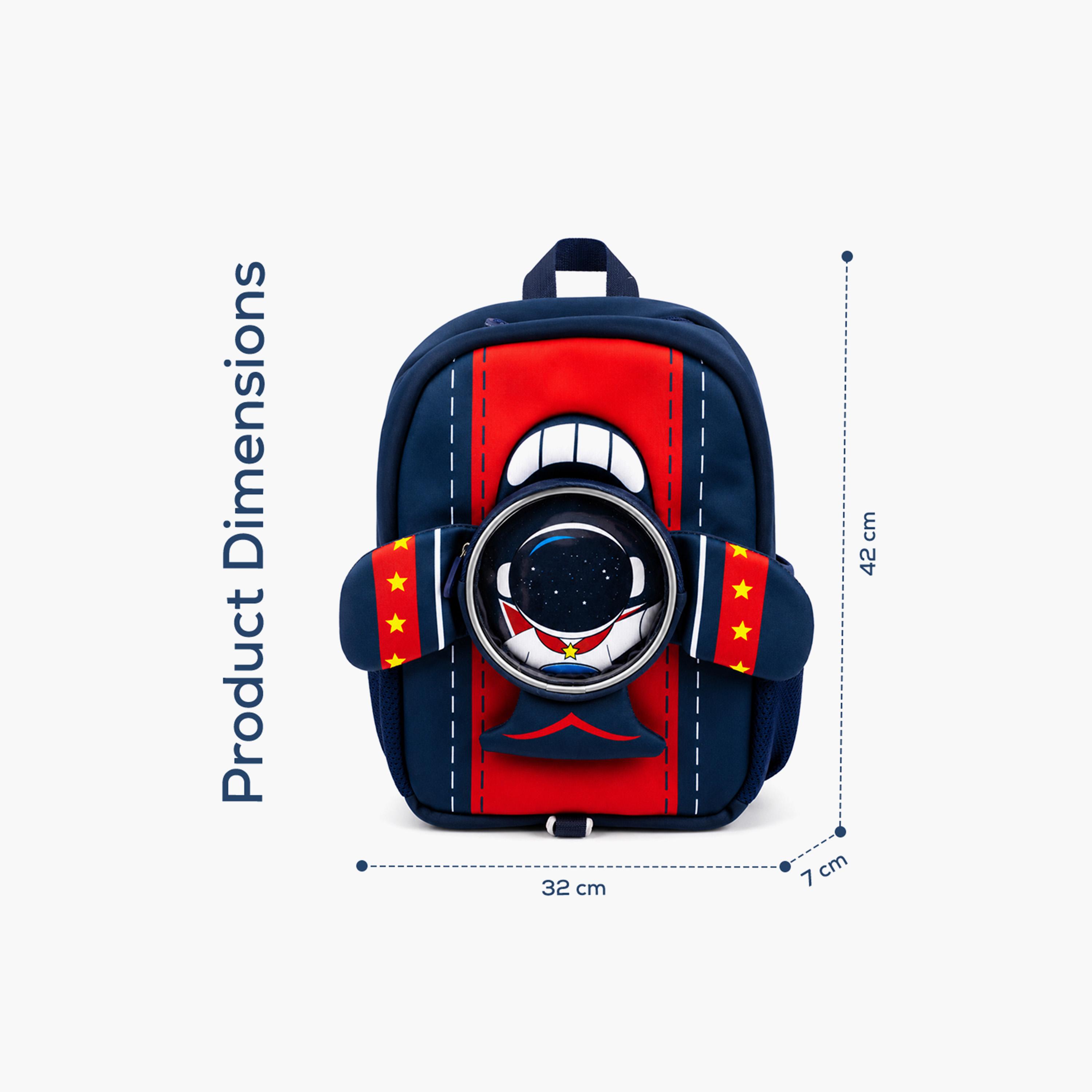 حقيبة ظهر مطبوعة برائد فضاء للأولاد - 16.5 بوصة - أزرق من كوكوبي-school-bagsandbackpacks-backpacks-image-9