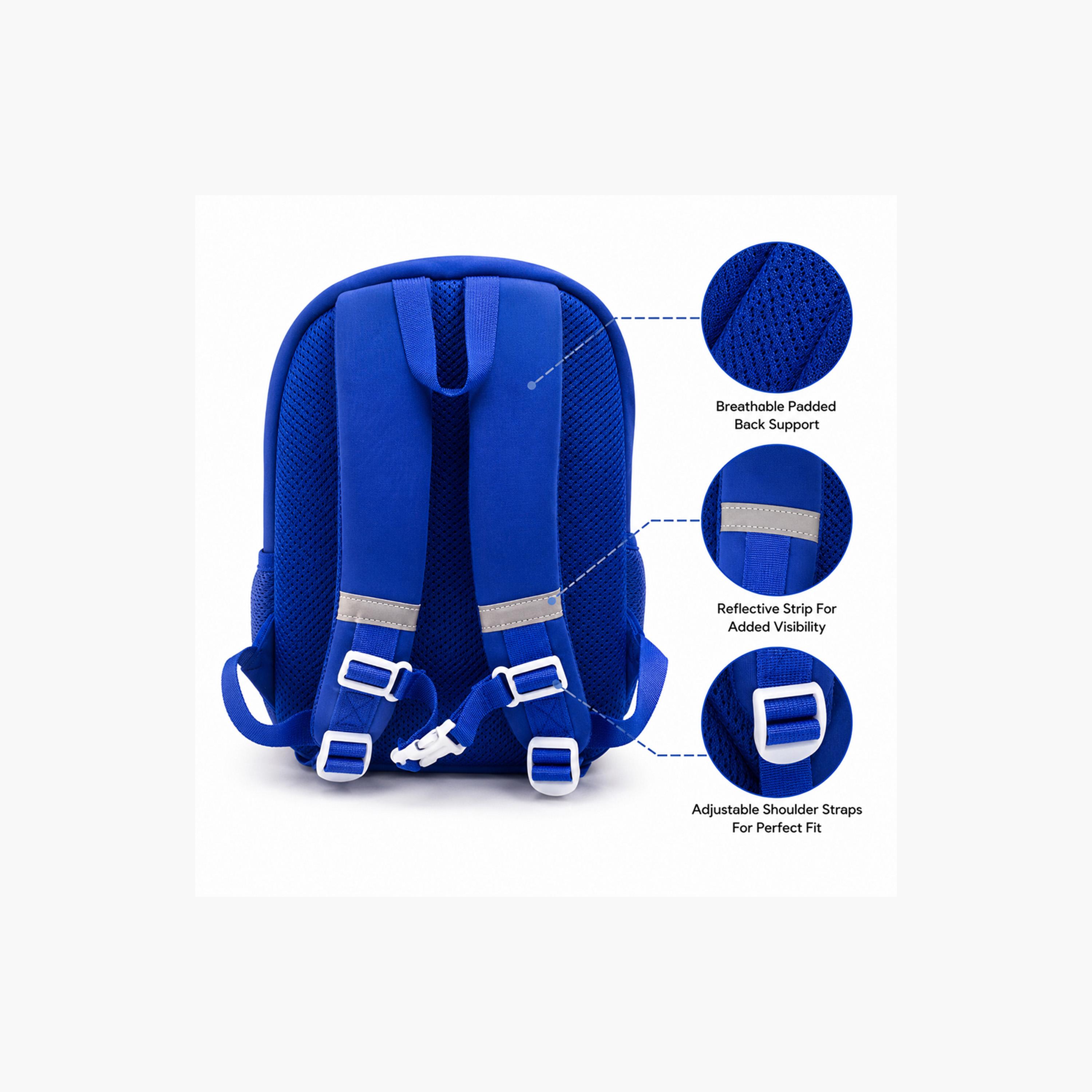 Cocobee Dinosaur Printed Backpack For Boys - Blue - 16.5 inch-school-bagsandbackpacks-backpacks-image-2
