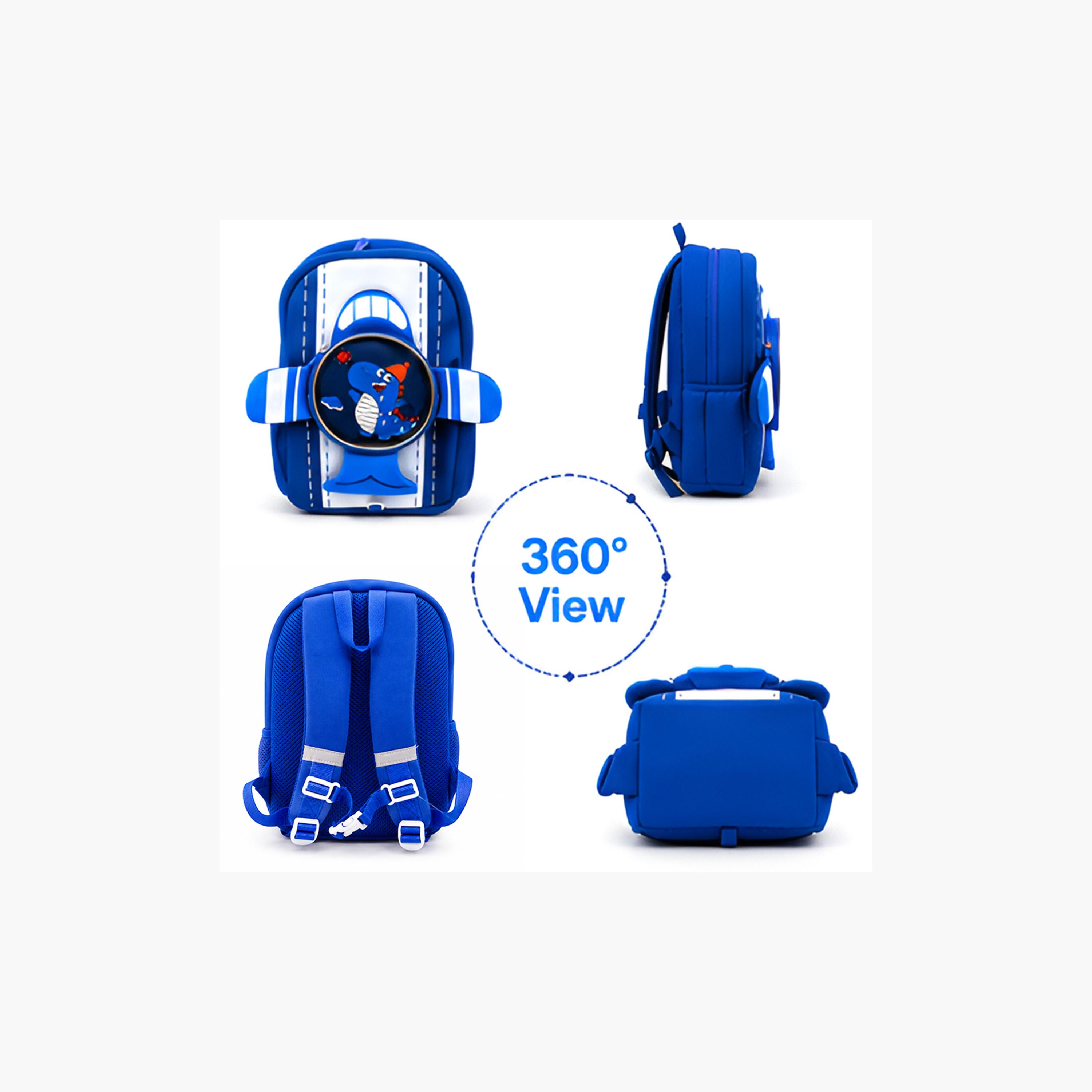 Cocobee Dinosaur Printed Backpack For Boys - Blue - 16.5 inch-school-bagsandbackpacks-backpacks-image-4