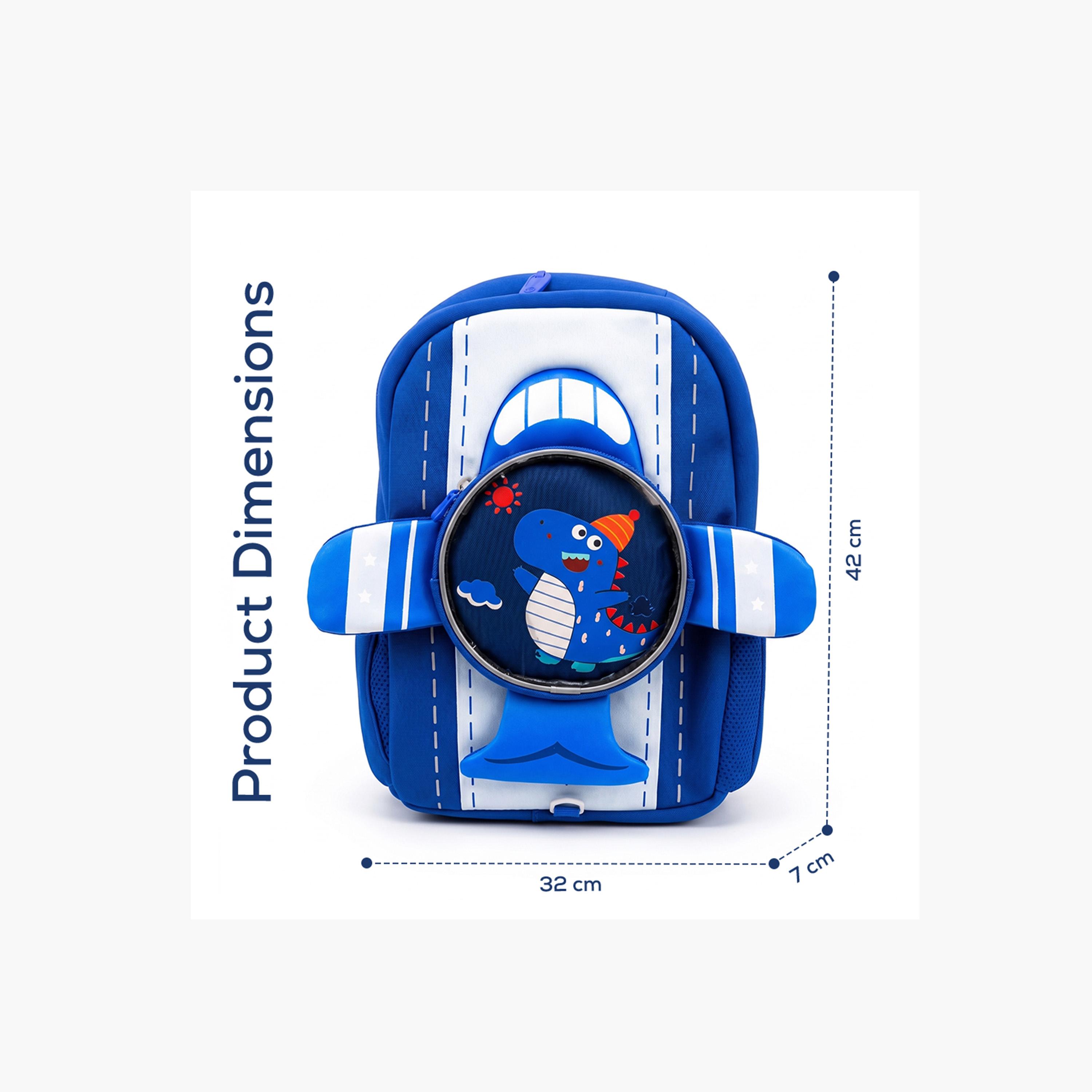Cocobee Dinosaur Printed Backpack For Boys - Blue - 16.5 inch-school-bagsandbackpacks-backpacks-image-9