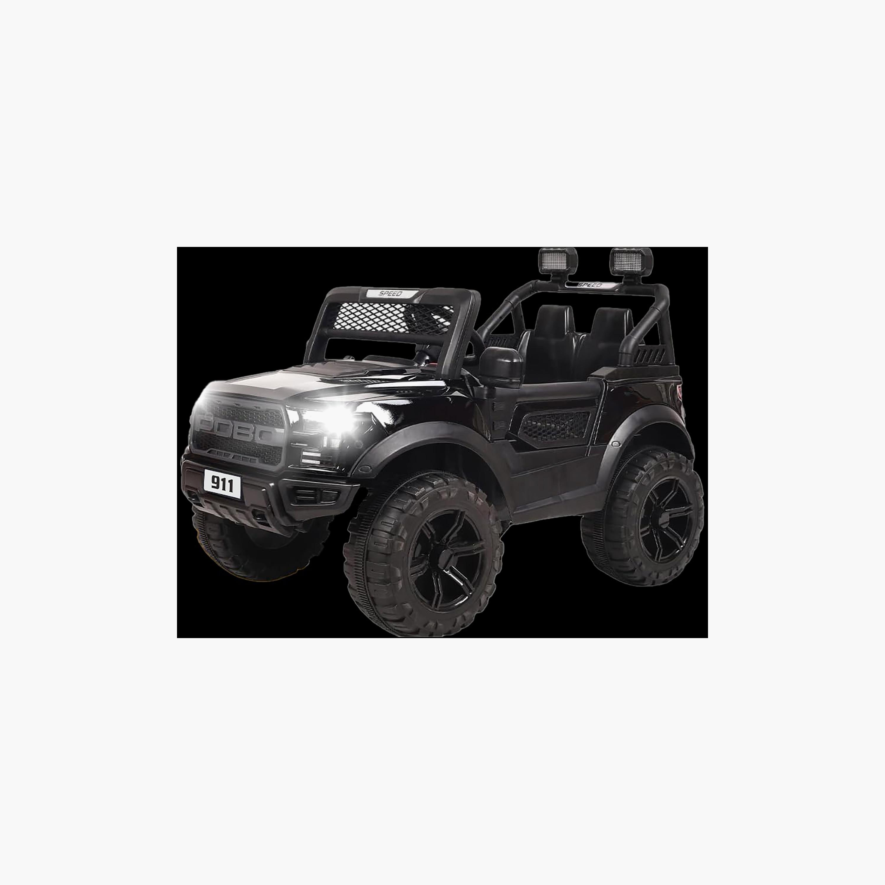 Urban Tots Pobo Battery Operated Jeep - Red & Black-toys-playvehicles-cars-image-3