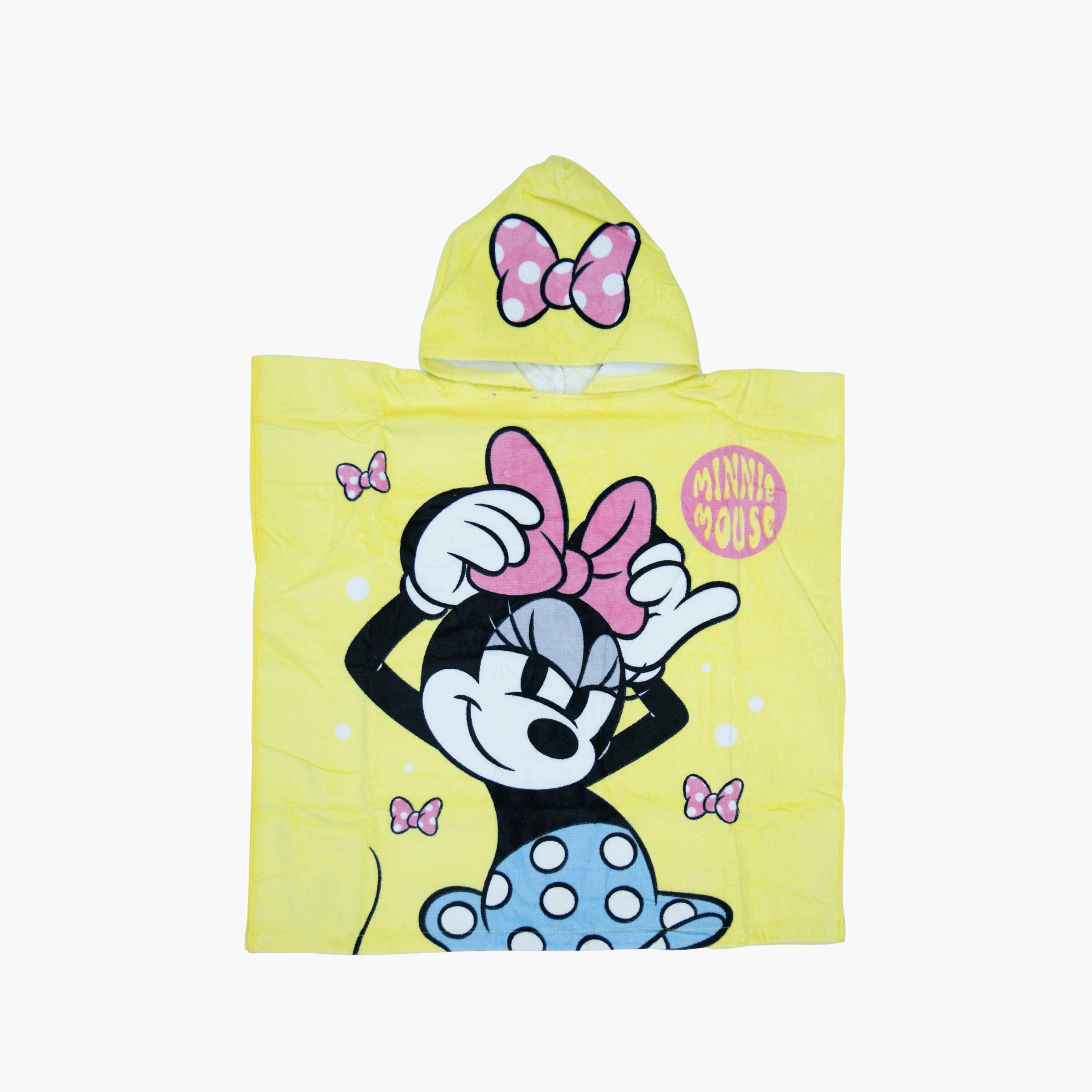 Minnie Soft & Absorbent Hooded Bath Towel - Yellow-baby-bathandcare-towels-image-1