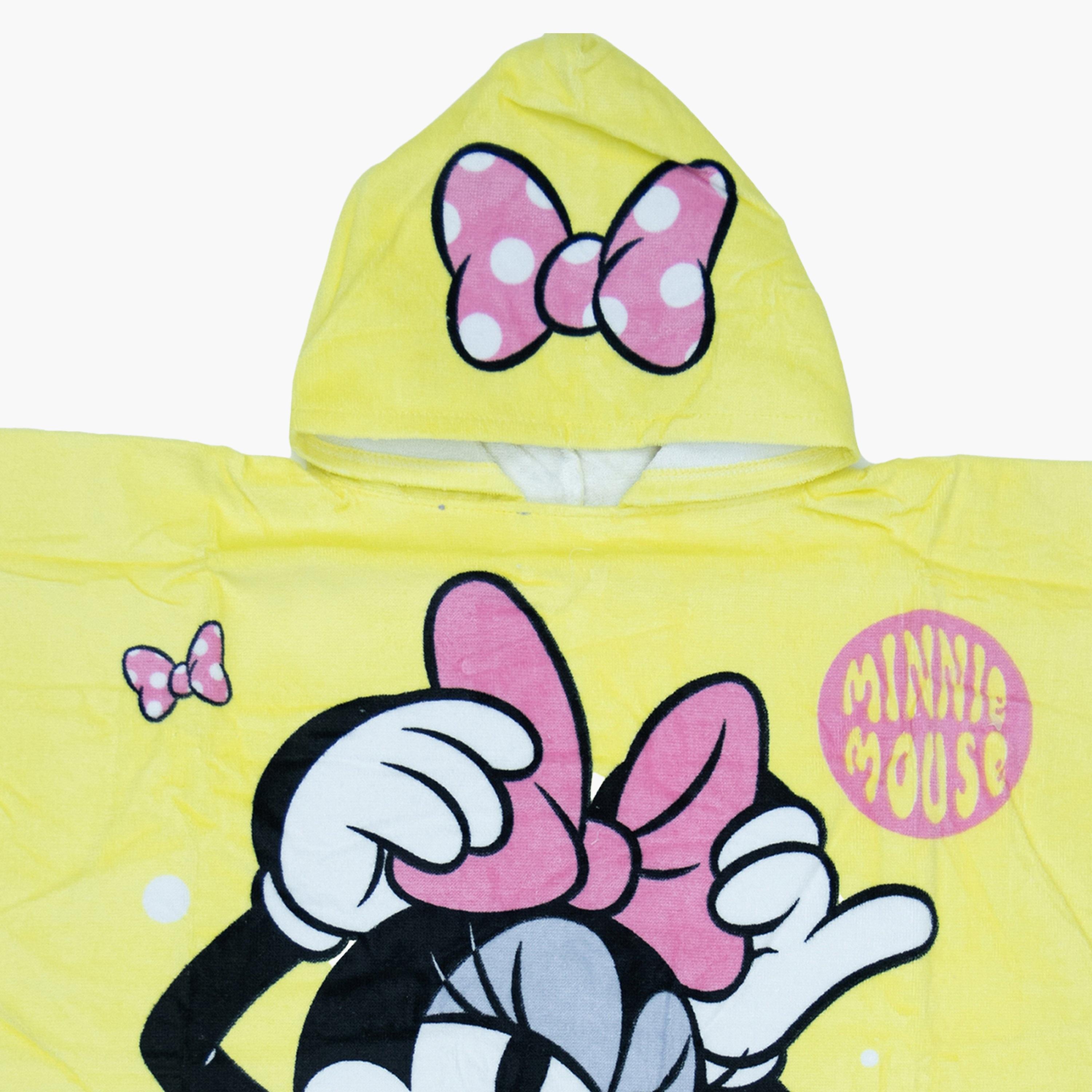 Minnie Soft & Absorbent Hooded Bath Towel - Yellow-baby-bathandcare-towels-image-3