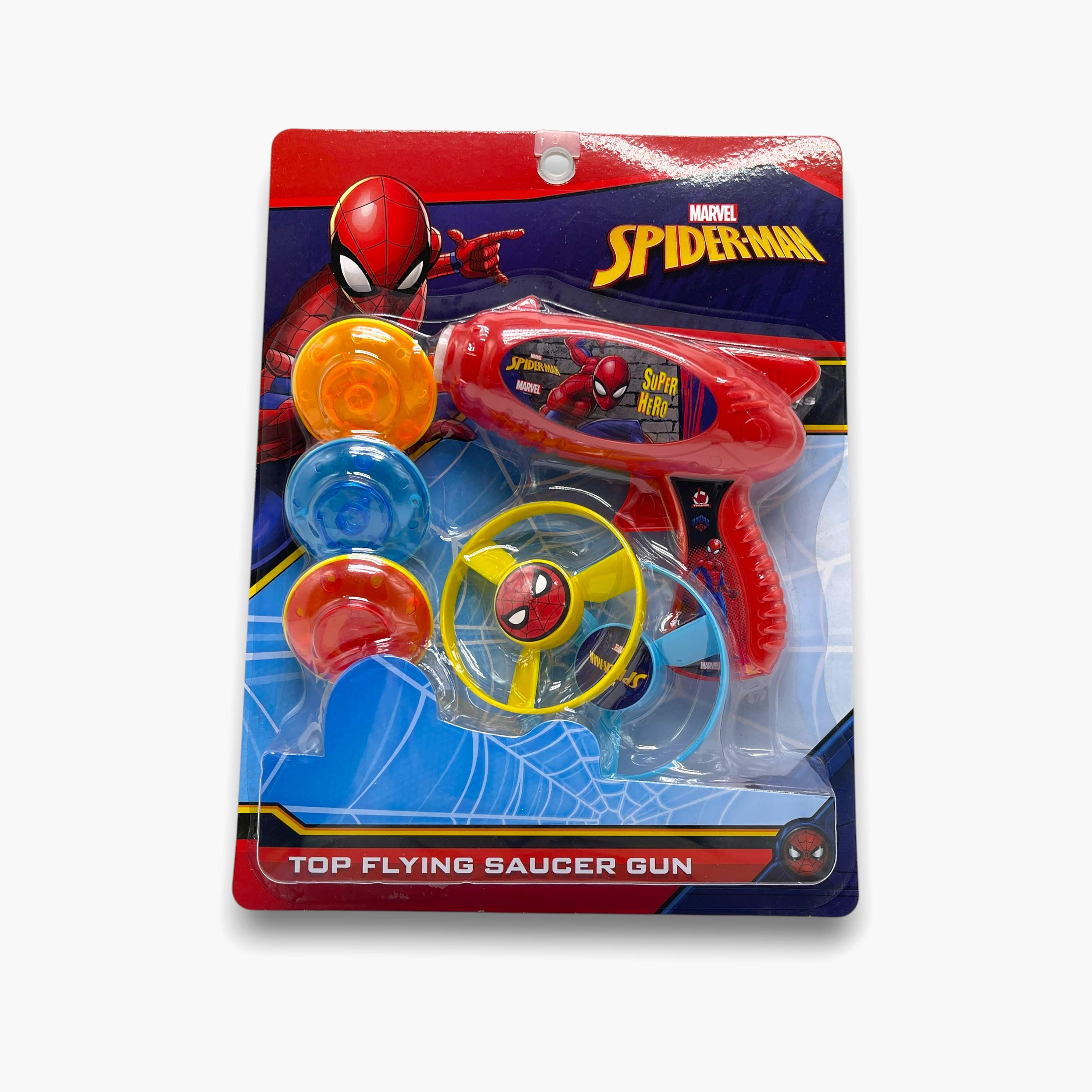 مسدس أطباق طائرة علوي من مارفل سبايدر-مان مع 3 أقراص - متعدد الألوان-toys-outdoor-activity-image-2