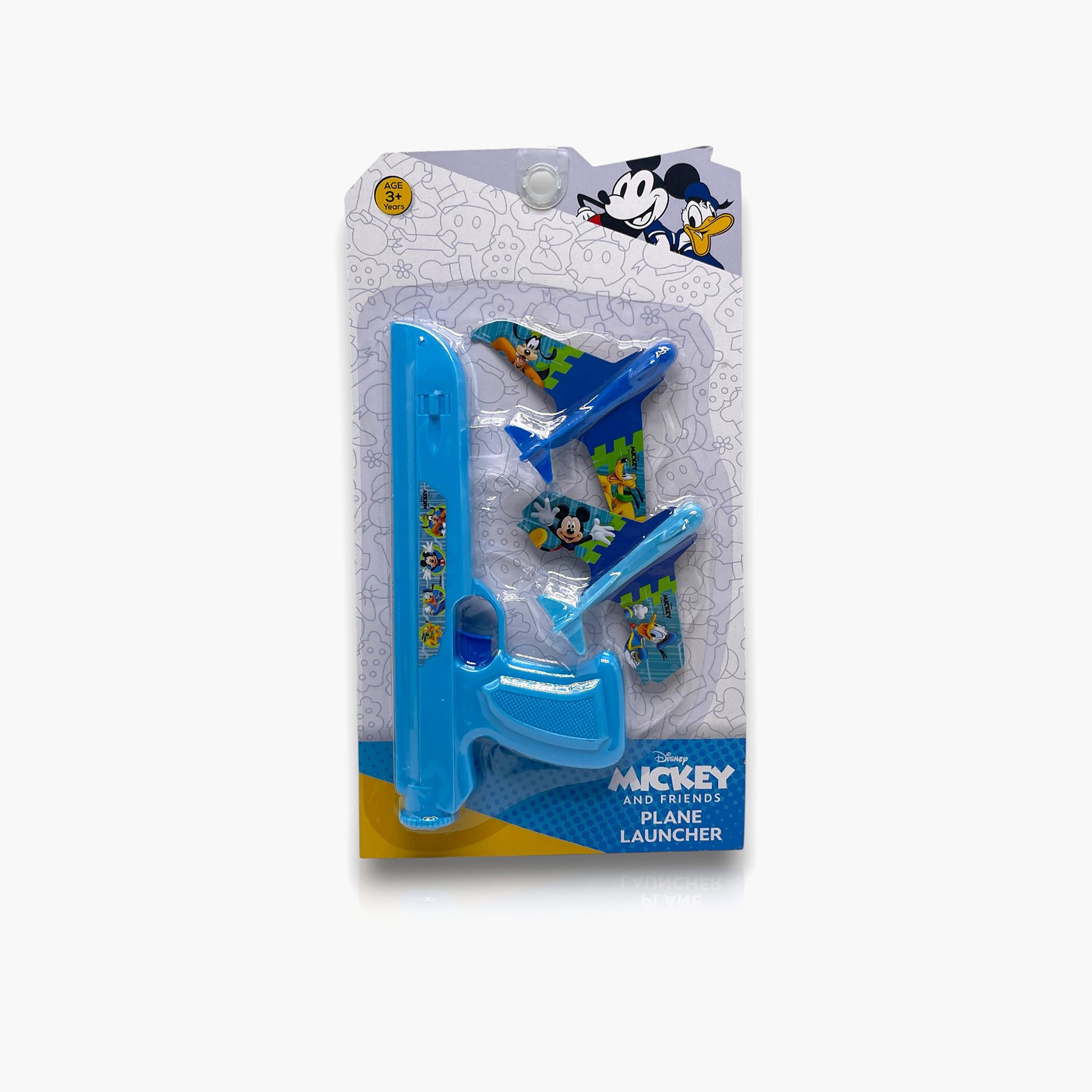 Disney Mickey Mouse Plane Launcher Toy with 2 Aeroplanes - Blue-toys-outdoor-activity-image-2