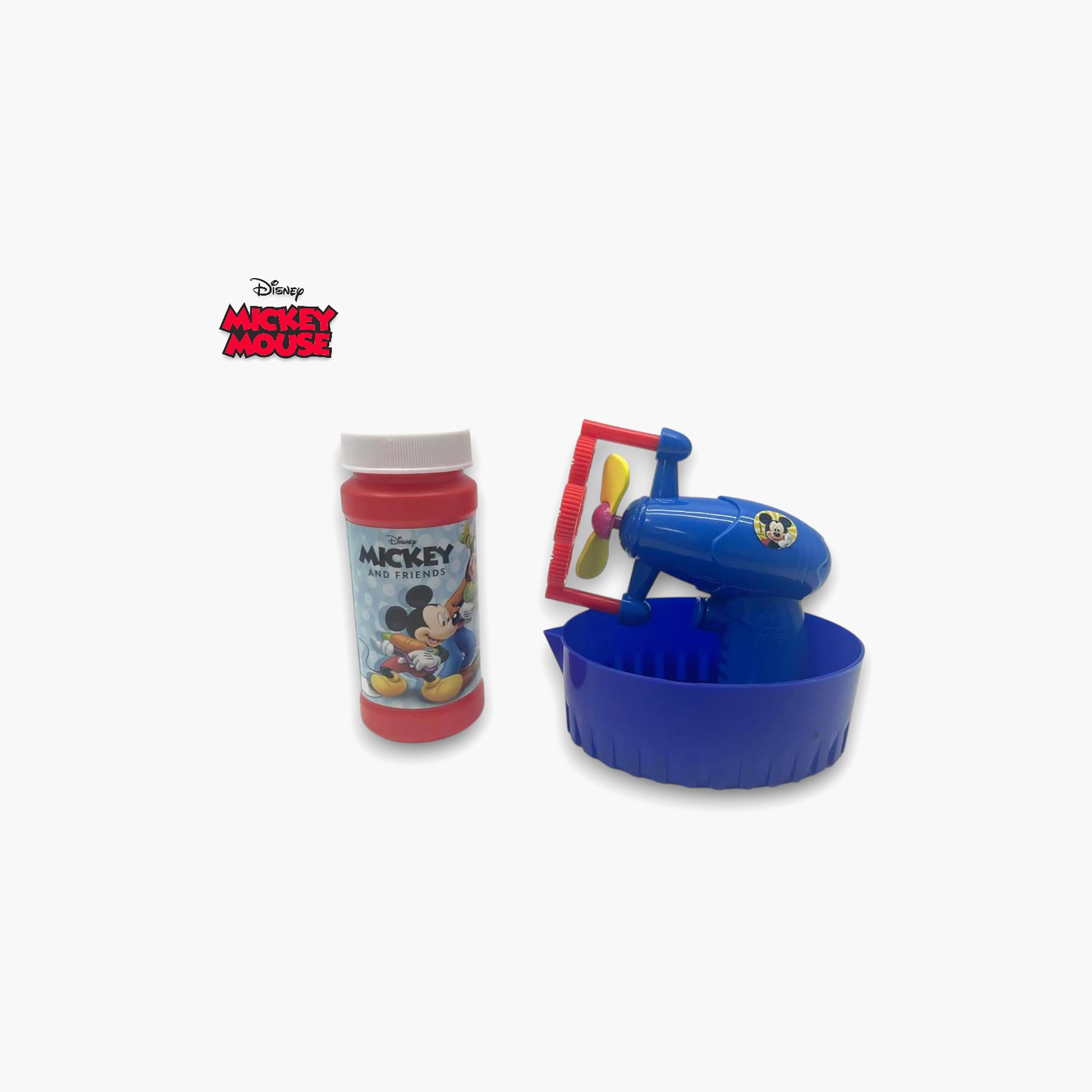 Disney Mickey Mouse Bubble Gun Toy with Bubble Solution & Tray - Multicolor-toys-outdoor-activity-image-1