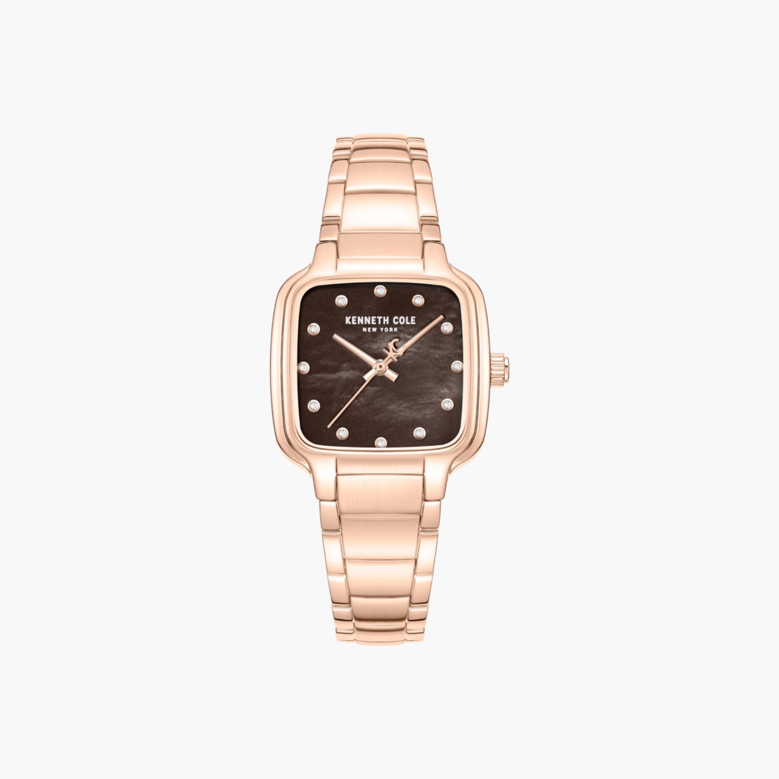 Broome Mother-of-pearl Brown Dial Stainless Steel Bracelet Analog Watch for Women - 28mm-women-watchesandjewellery-watches-image-1