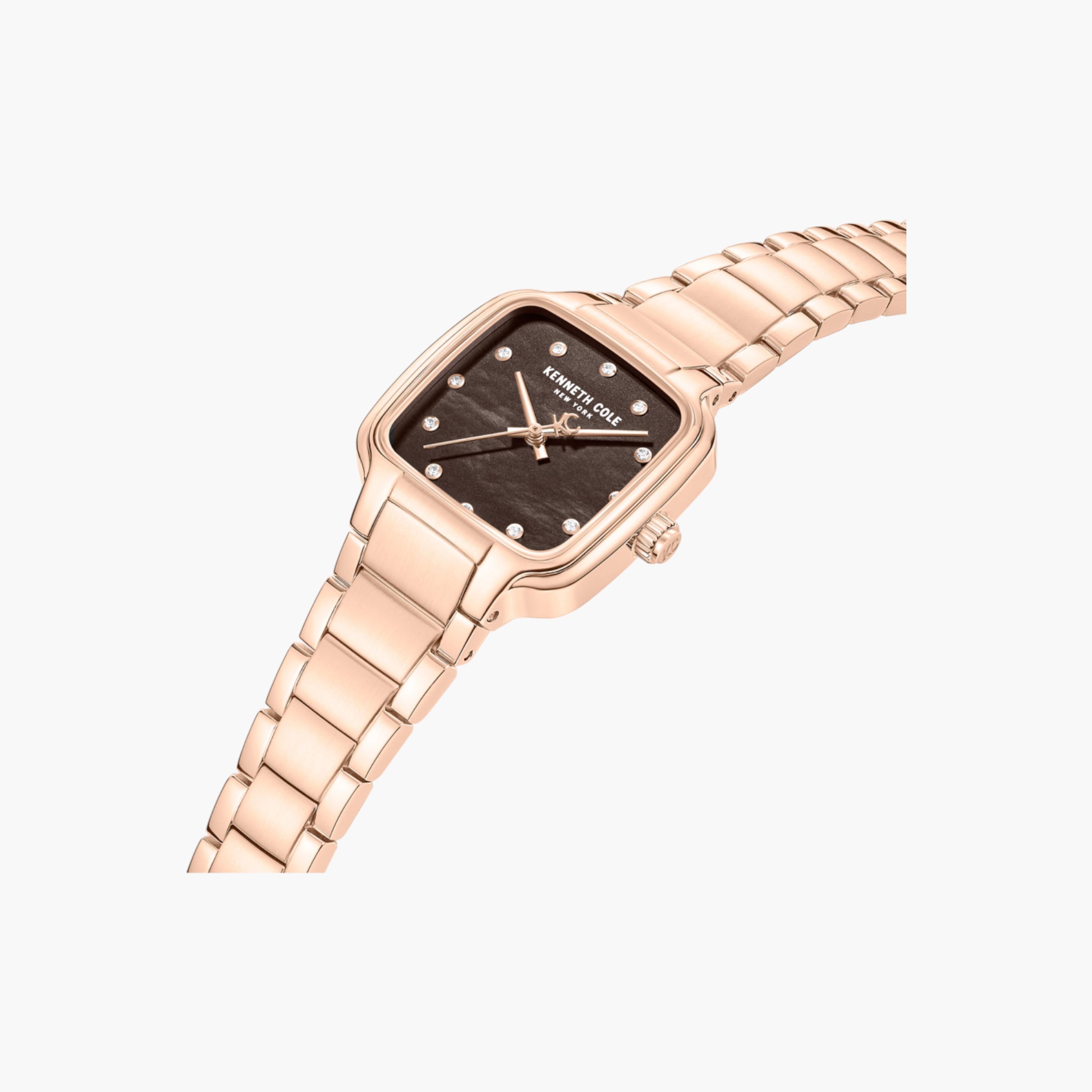 Broome Mother-of-pearl Brown Dial Stainless Steel Bracelet Analog Watch for Women - 28mm-women-watchesandjewellery-watches-image-2